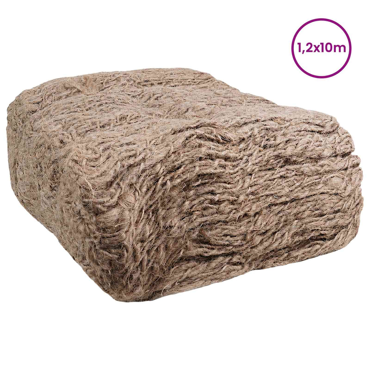 Jute Ufermatte Natur 1,2 x 10 m
