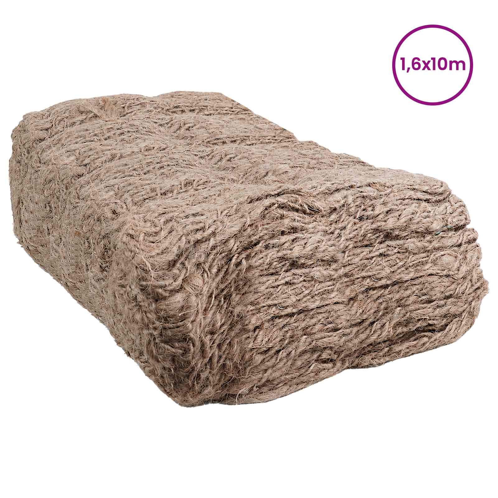 Jute Ufermatte Natur 1,6 x 10 m