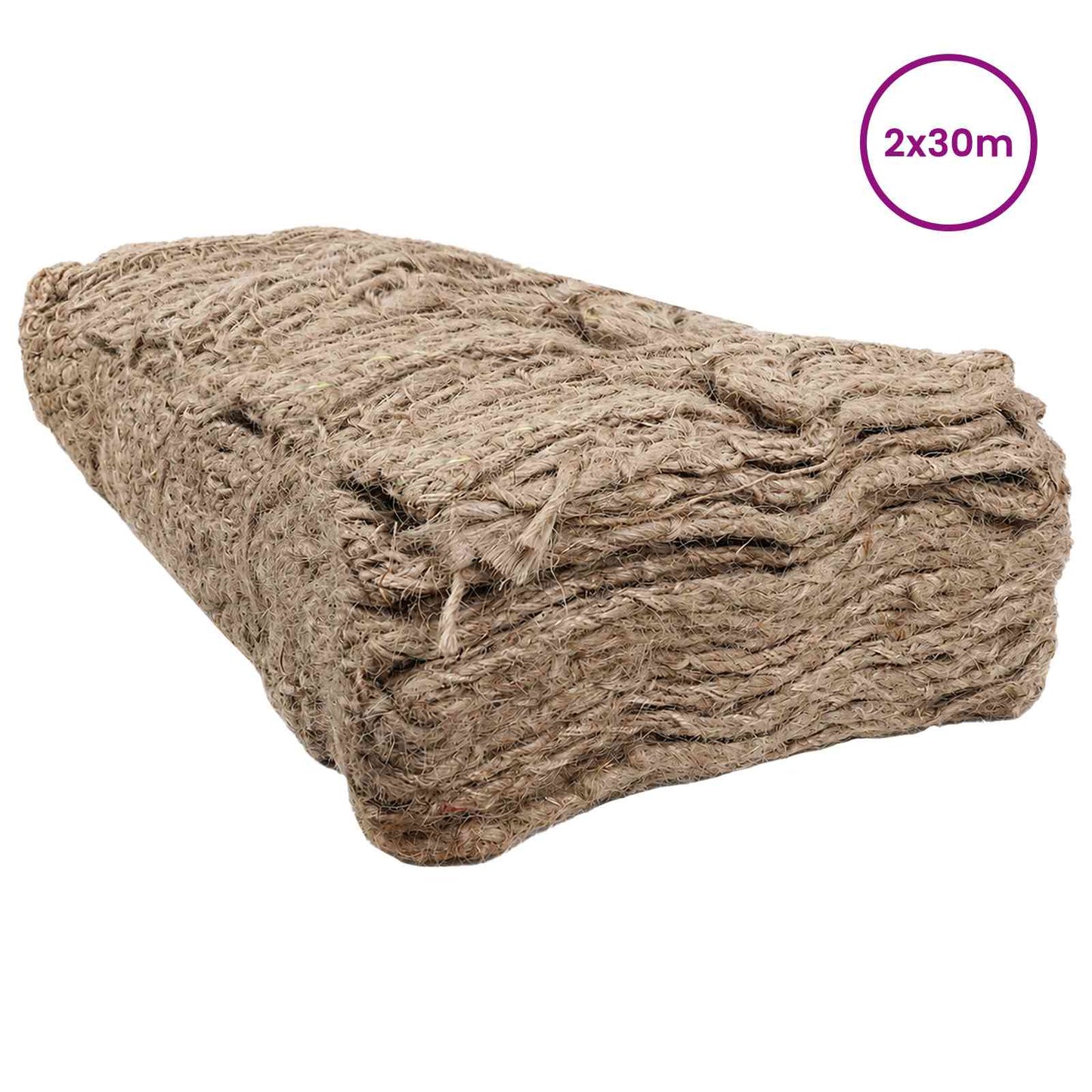 Jute Ufermatte Natur 2 x 30 m