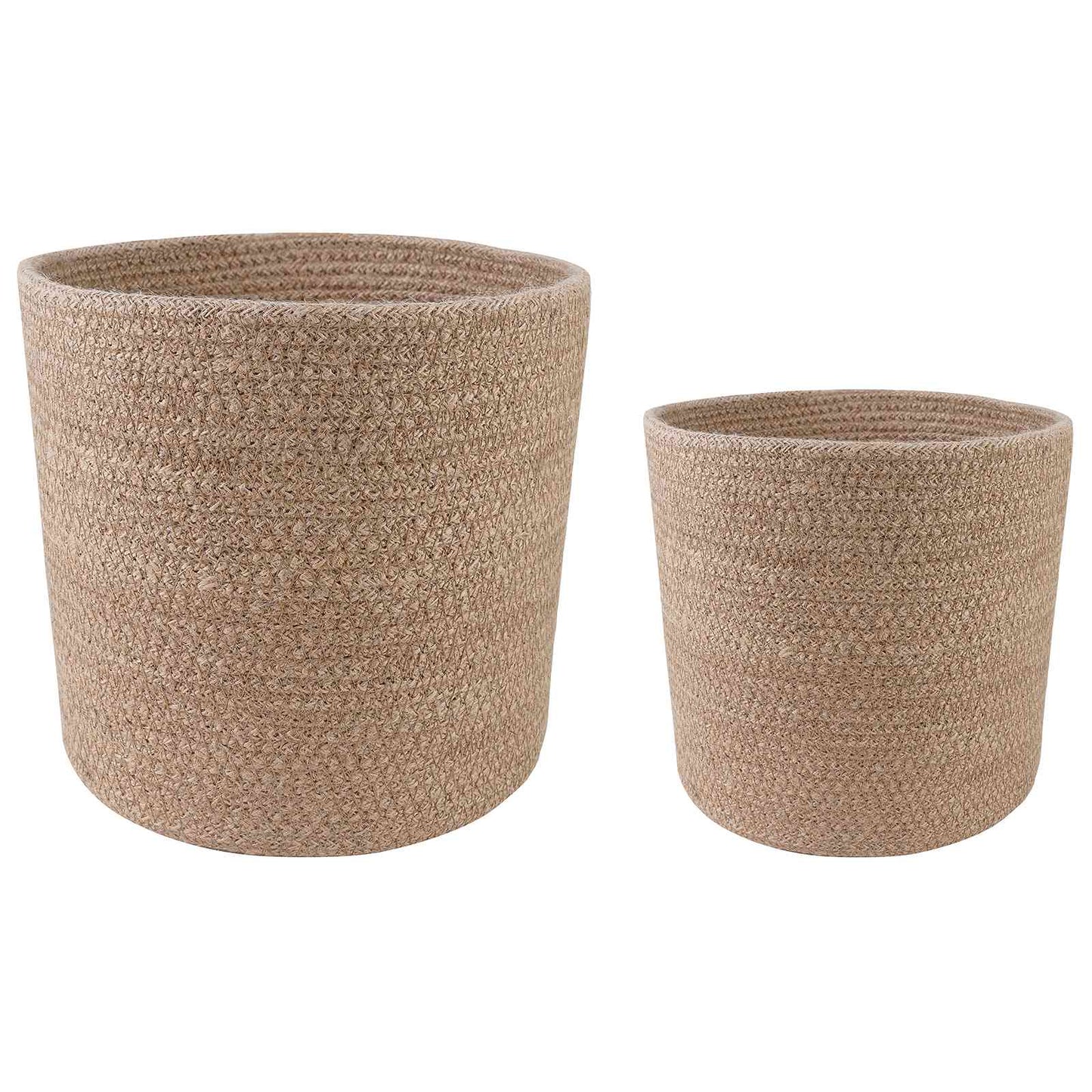 Pflanztopfsatz 2 stk. Natur Ø 28 x 28 cm 100% Tossa-Jute