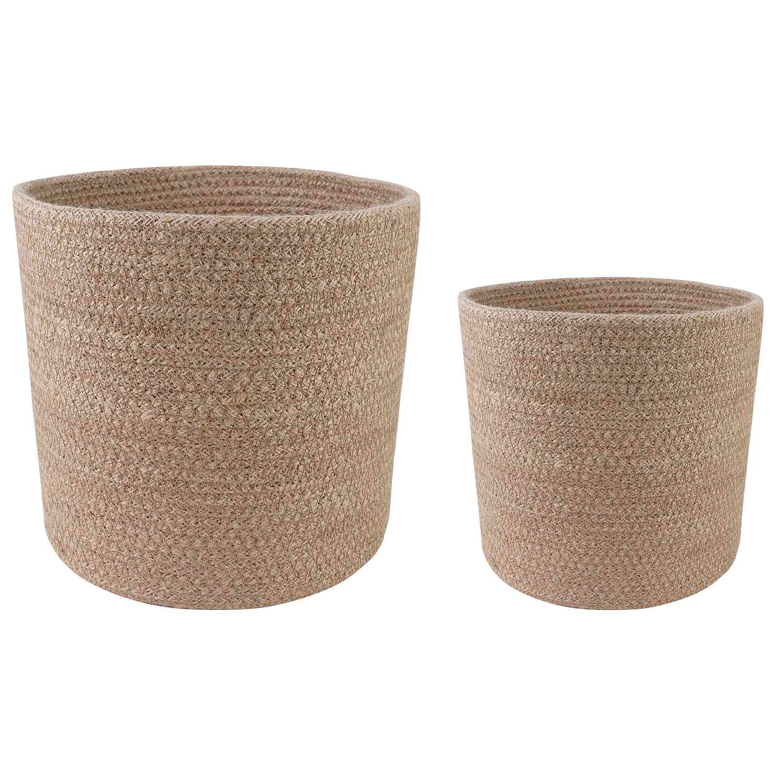 Pflanztopfsatz 2 stk. Natur Ø 28 x 28 cm 100% Tossa-Jute