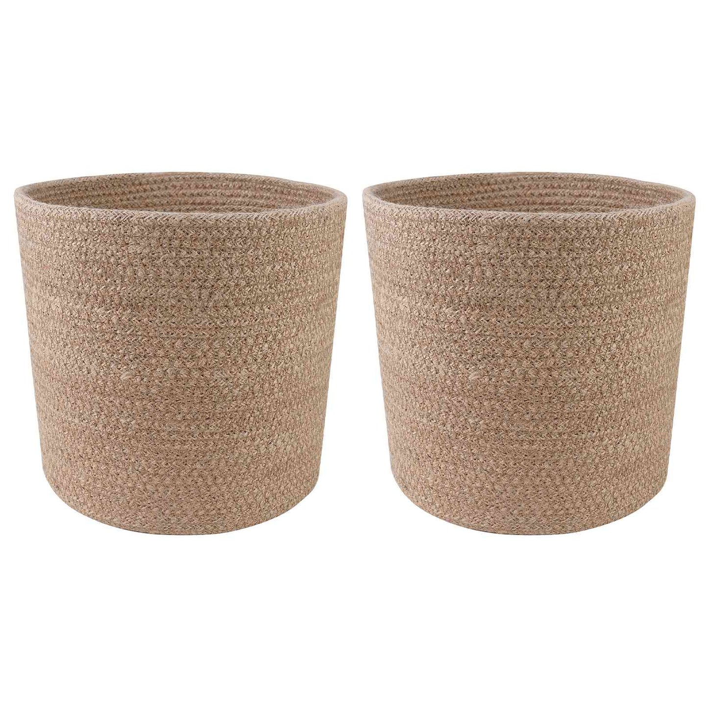 Pflanztopfsatz 2 stk. Natur Ø 21 x 21 cm 100% Tossa-Jute