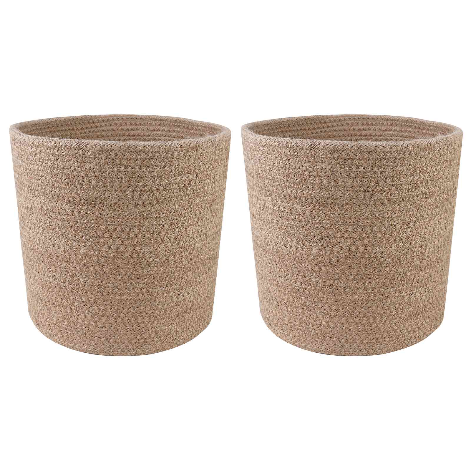 Pflanztopfsatz 2 stk. Natur Ø 21 x 21 cm 100% Tossa-Jute