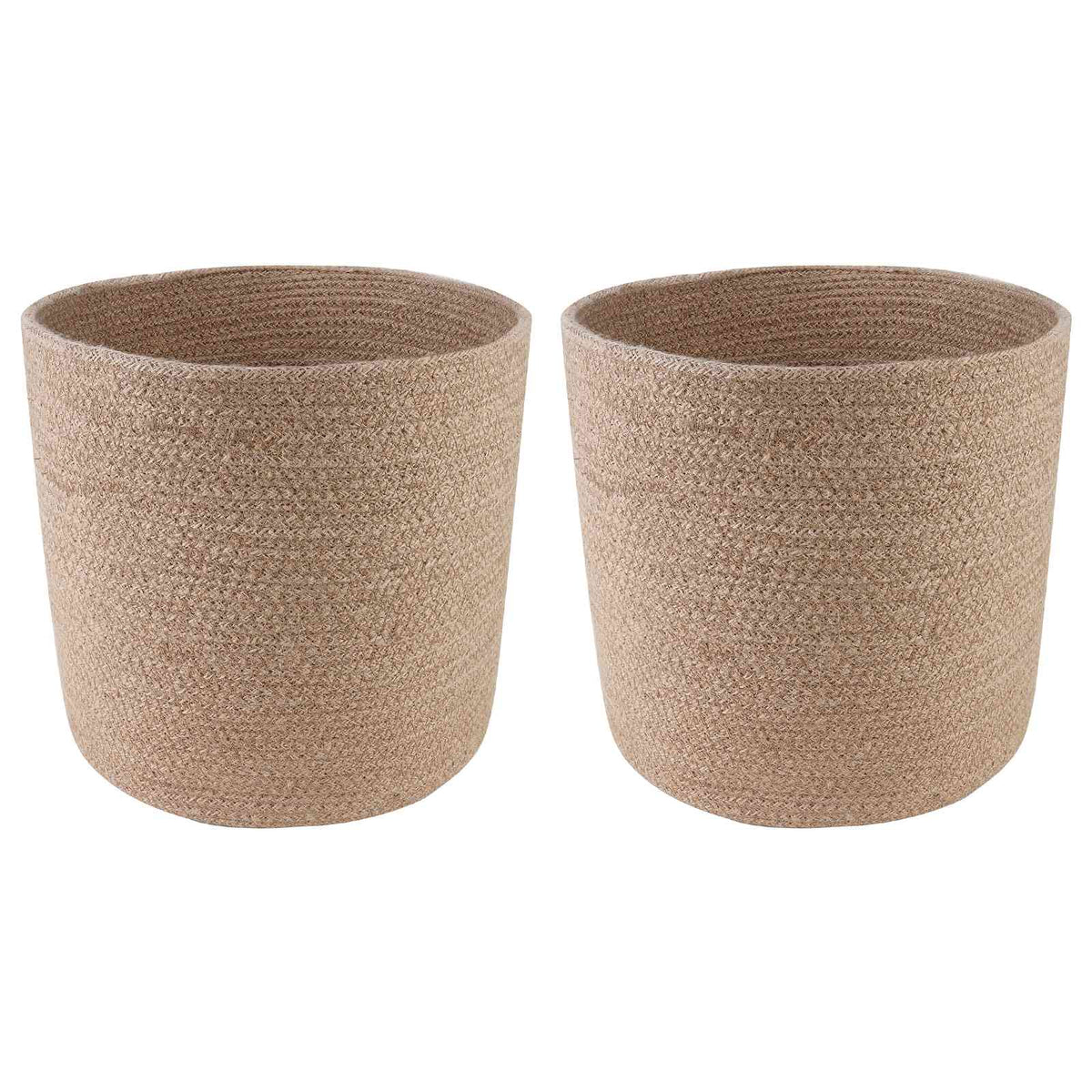 Pflanztopfsatz 2 stk. Natur Ø 28 x 28 cm 100% Tossa-Jute