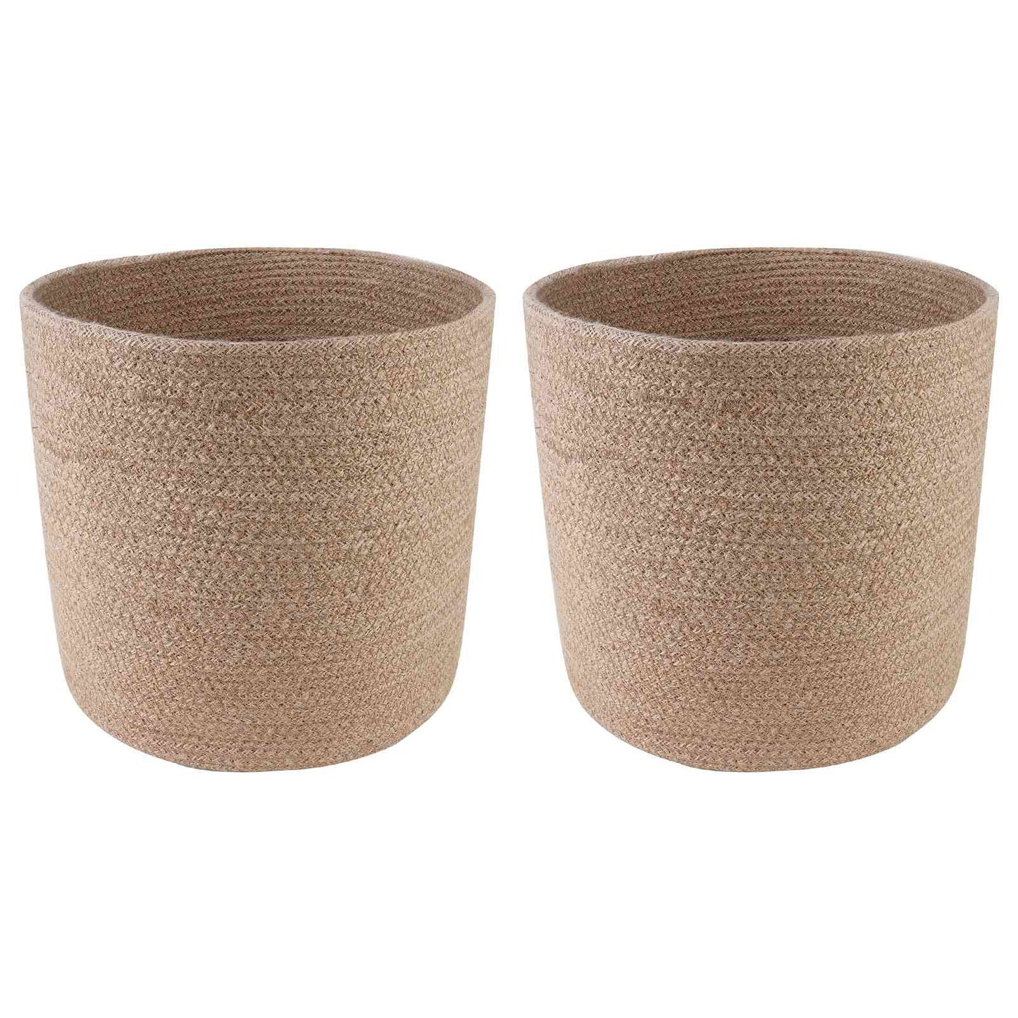 Pflanztopfsatz 2 stk. Natur Ø 28 x 28 cm 100% Tossa-Jute