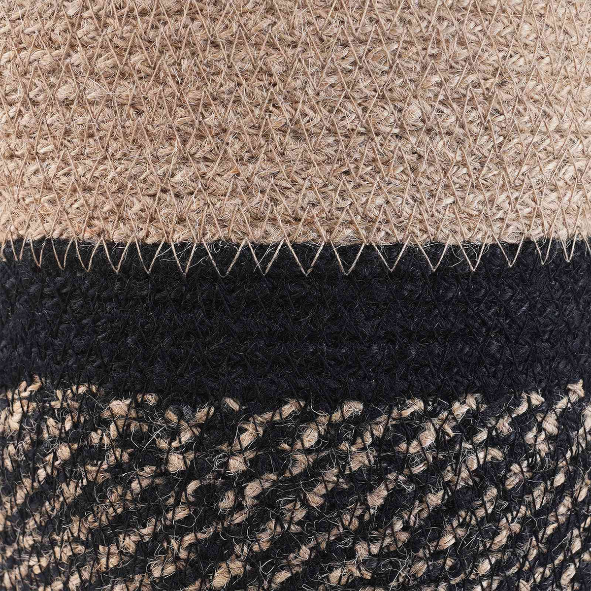 Pflanztopfsatz 2 stk. Natürlich und Schwarz Ø 28 x 28 cm
