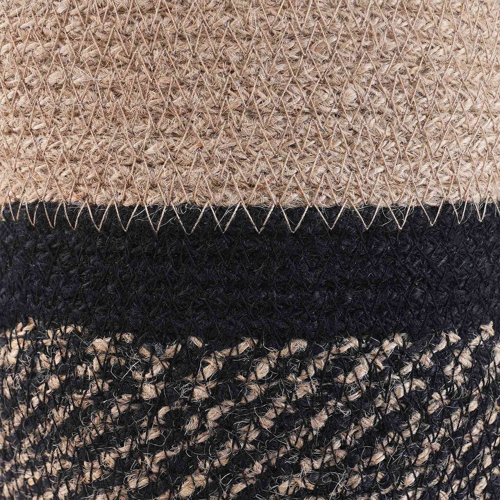 Pflanztopfsatz 2 stk. Natürlich und Schwarz Ø 28 x 28 cm