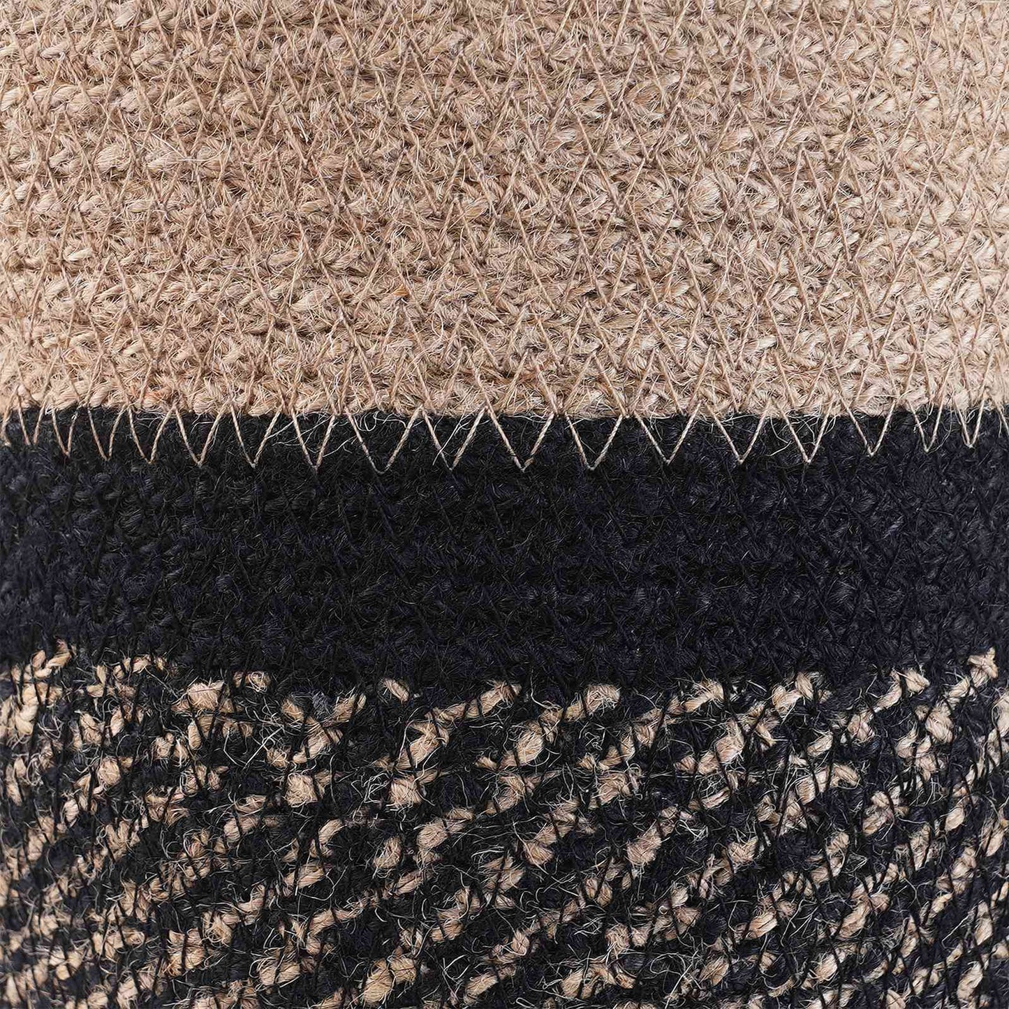 Pflanztopfsatz 2 stk. Natürlich und Schwarz Ø 21 x 21 cm