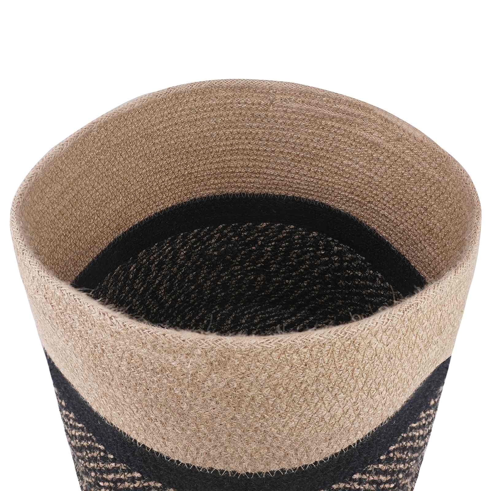 Pflanztopfsatz 2 stk. Natürlich und Schwarz Ø 28 x 28 cm