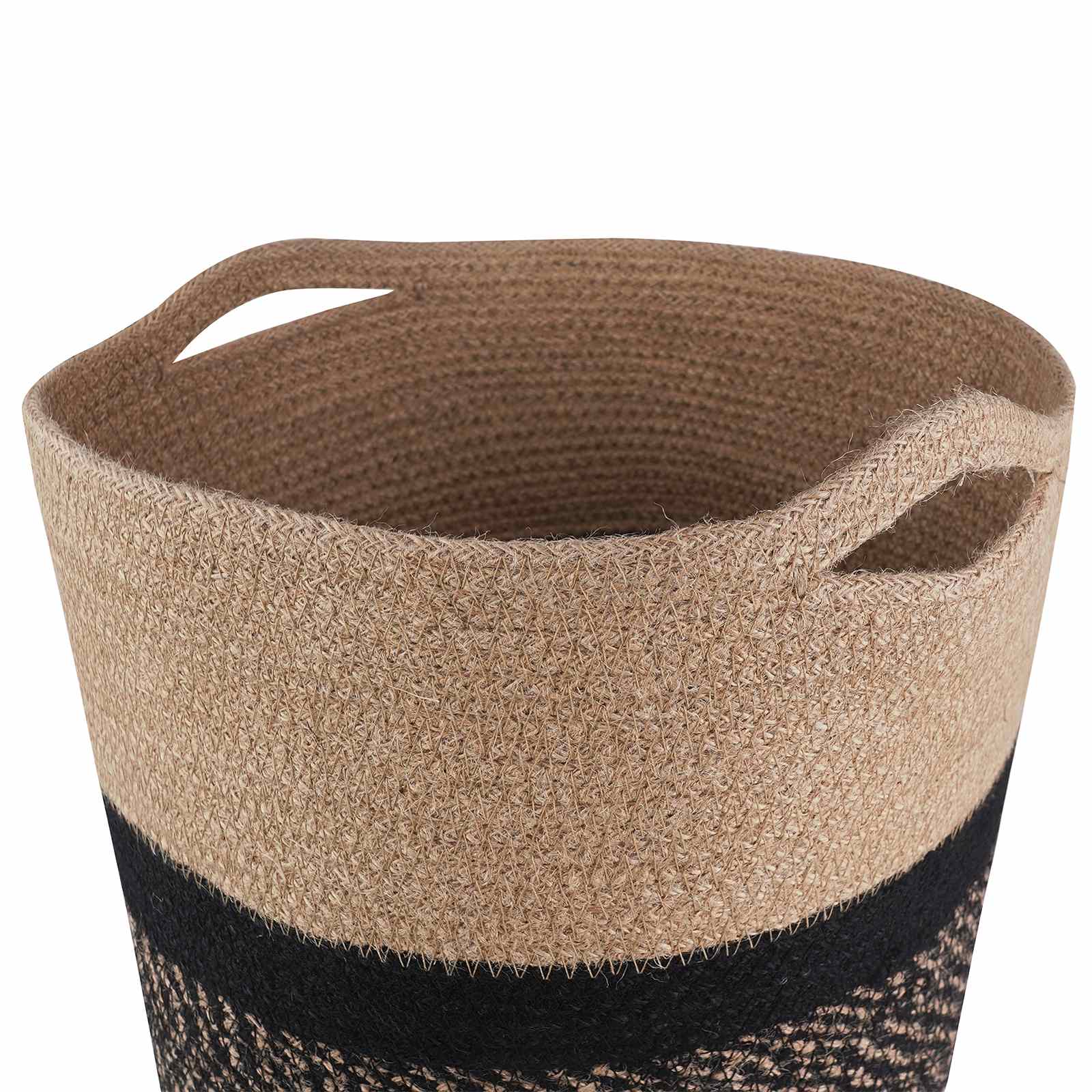 Pflanztopfsatz 2 stk. Natürlich und Schwarz Ø 28 x 28 cm
