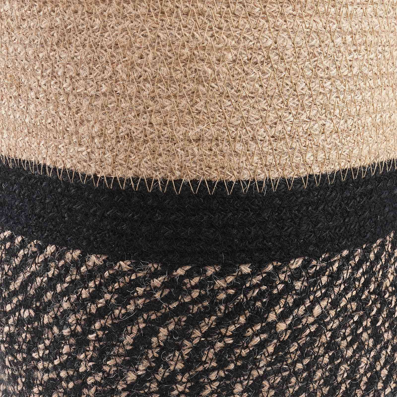 Pflanztopfsatz 2 stk. Natürlich und Schwarz Ø 28 x 28 cm