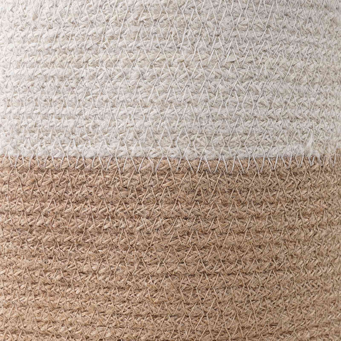 Pflanztopfsatz 2 stk. Natürlich und Weiß Ø 28 x 28 cm