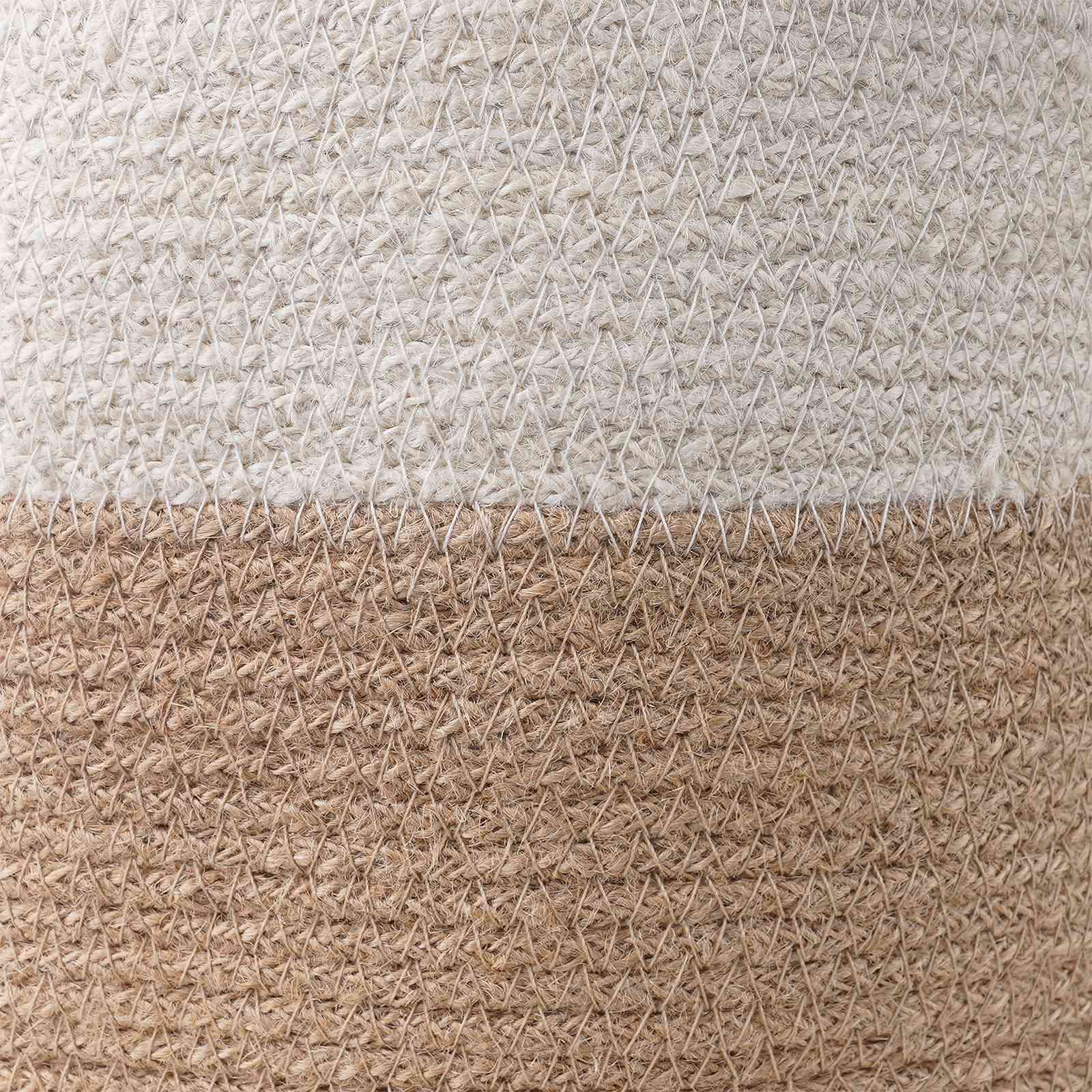 Pflanztopfsatz 2 stk. Natürlich und Weiß Ø 28 x 28 cm