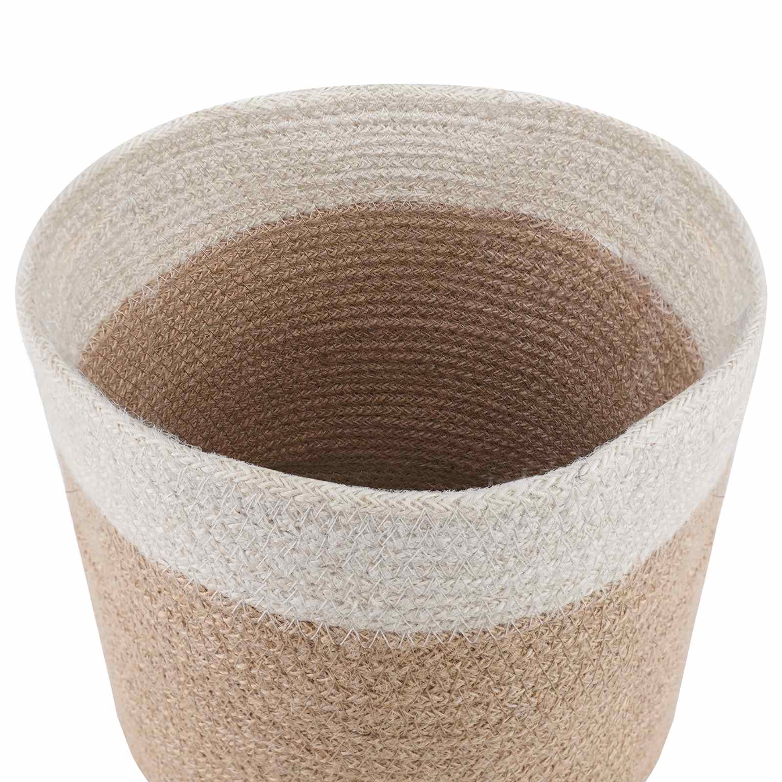 Pflanztopfsatz 2 stk. Natürlich und Weiß Ø 21 x 21 cm
