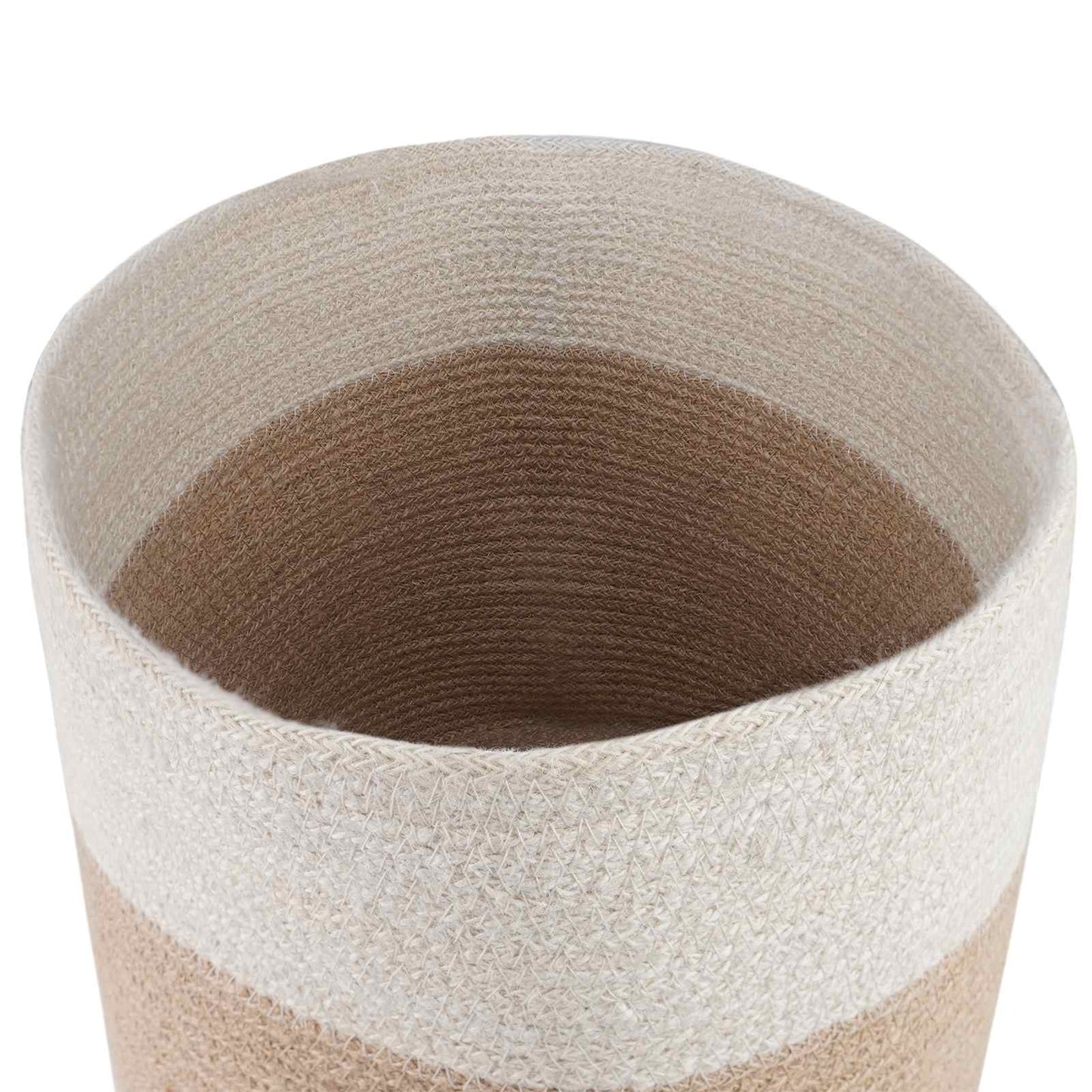Pflanztopfsatz 2 stk. Natürlich und Weiß Ø 28 x 28 cm