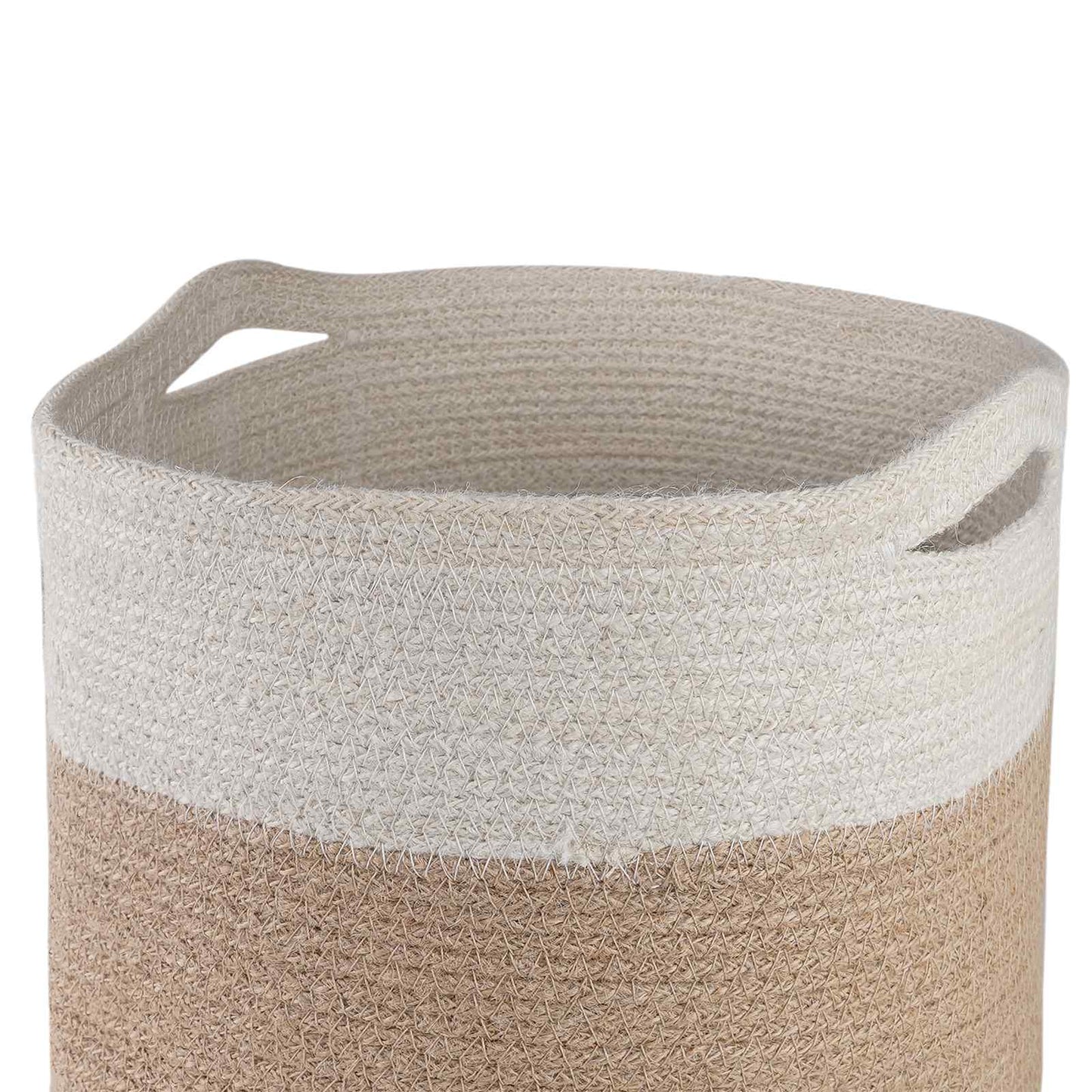 Pflanztopfsatz 2 stk. Natürlich und Weiß Ø 28 x 28 cm