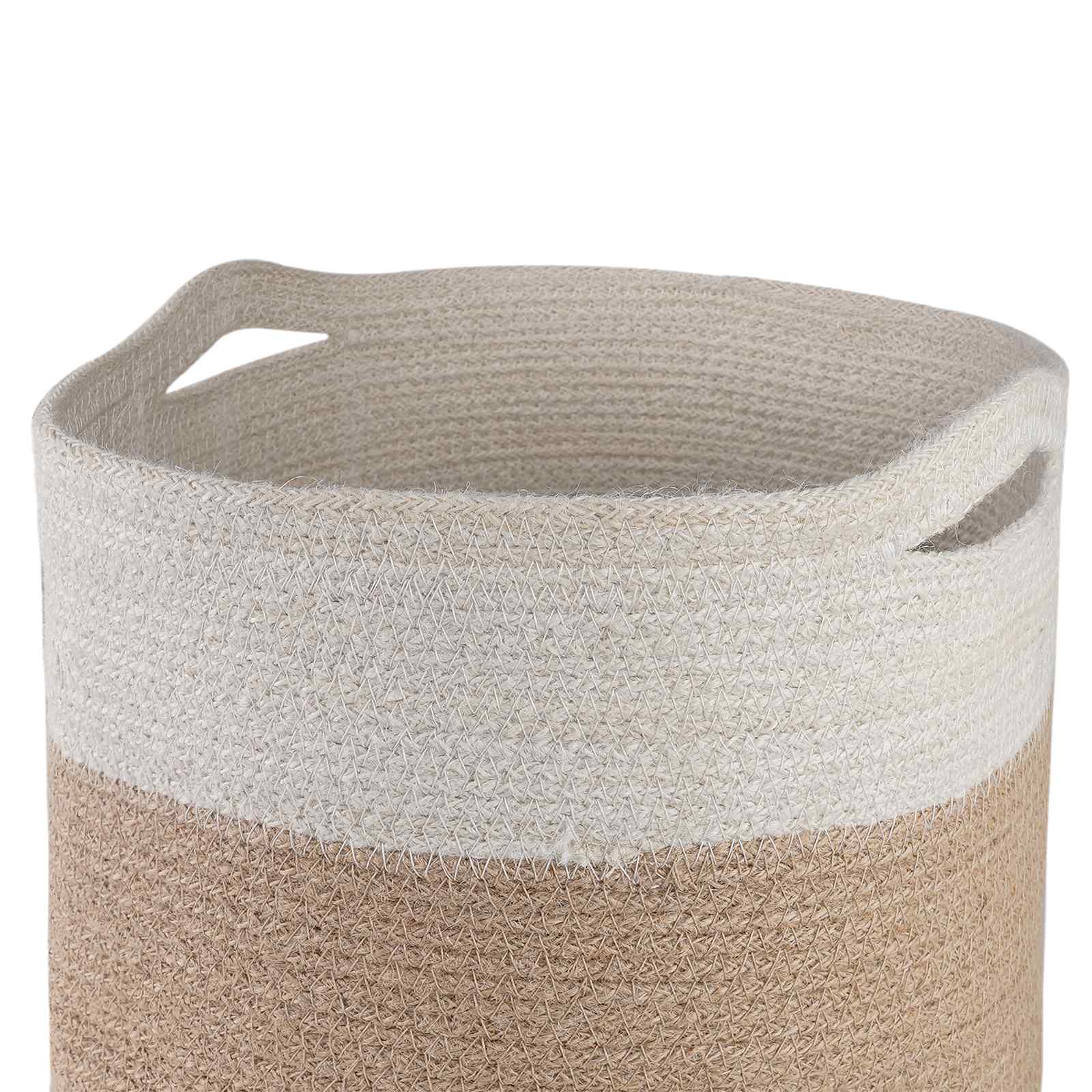 Pflanztopfsatz 2 stk. Natürlich und Weiß Ø 28 x 28 cm
