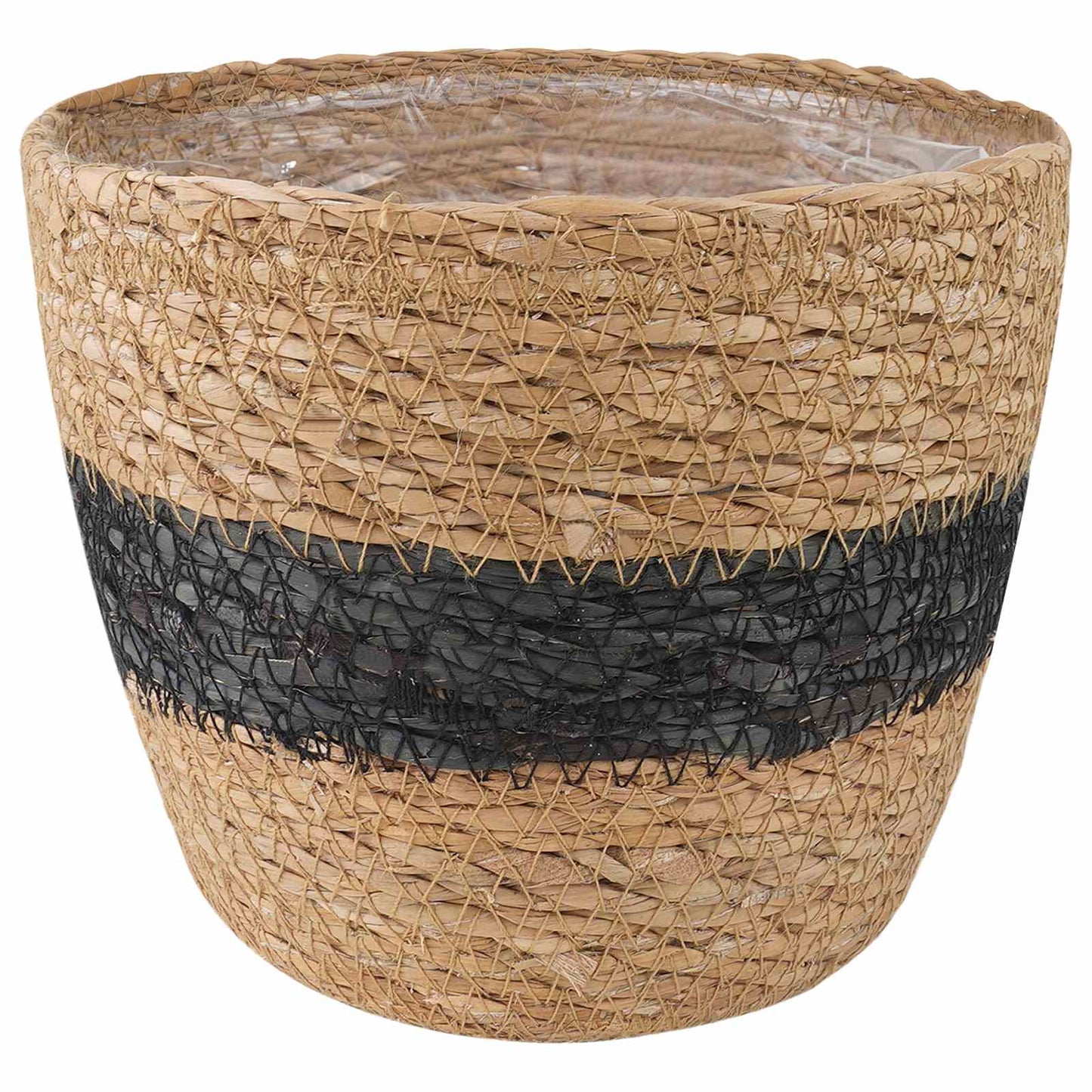3 stk. Natürlich und Schwarz Ø26 x 19 cm 100% Seegras