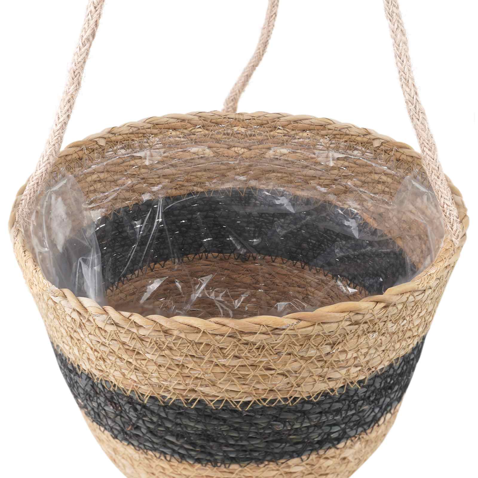 3 stk. Natürlich und Schwarz Ø26 x 19 cm 100% Seegras