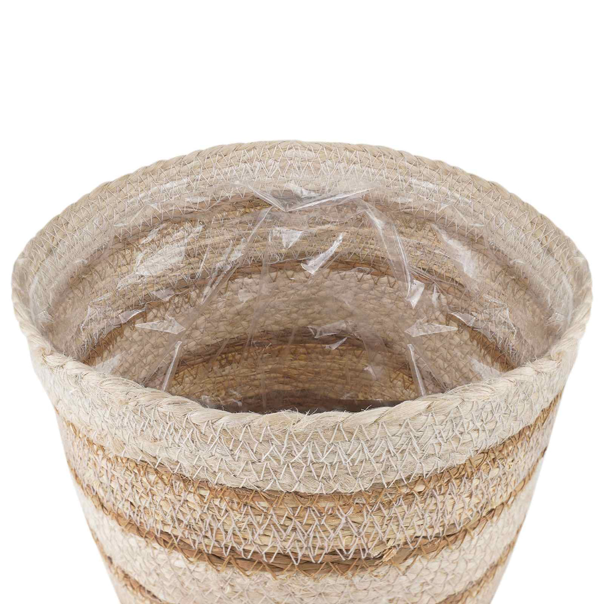 3 stk. Natürlich, Weiß und Beige Ø26 x 19 cm 100% Seegras