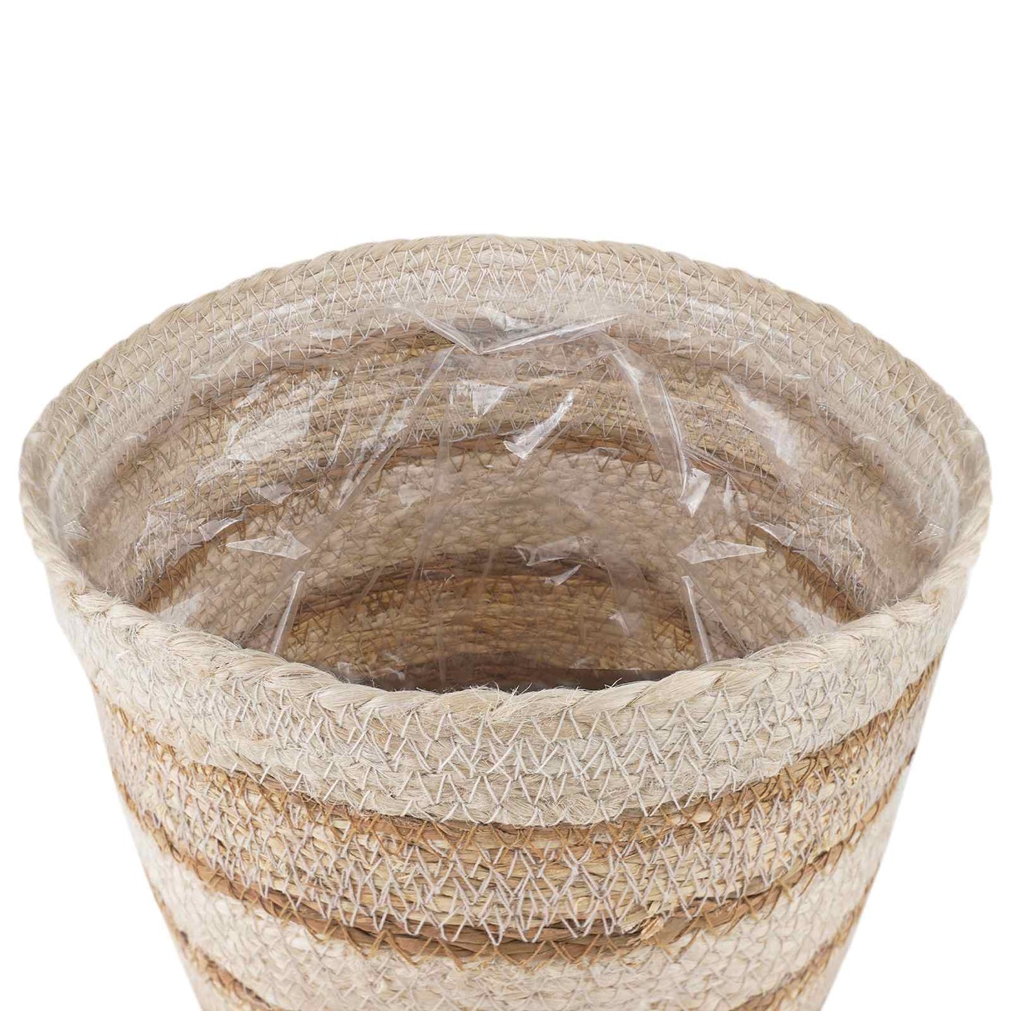 3 stk. Natürlich, Weiß und Beige Ø26 x 19 cm 100% Seegras
