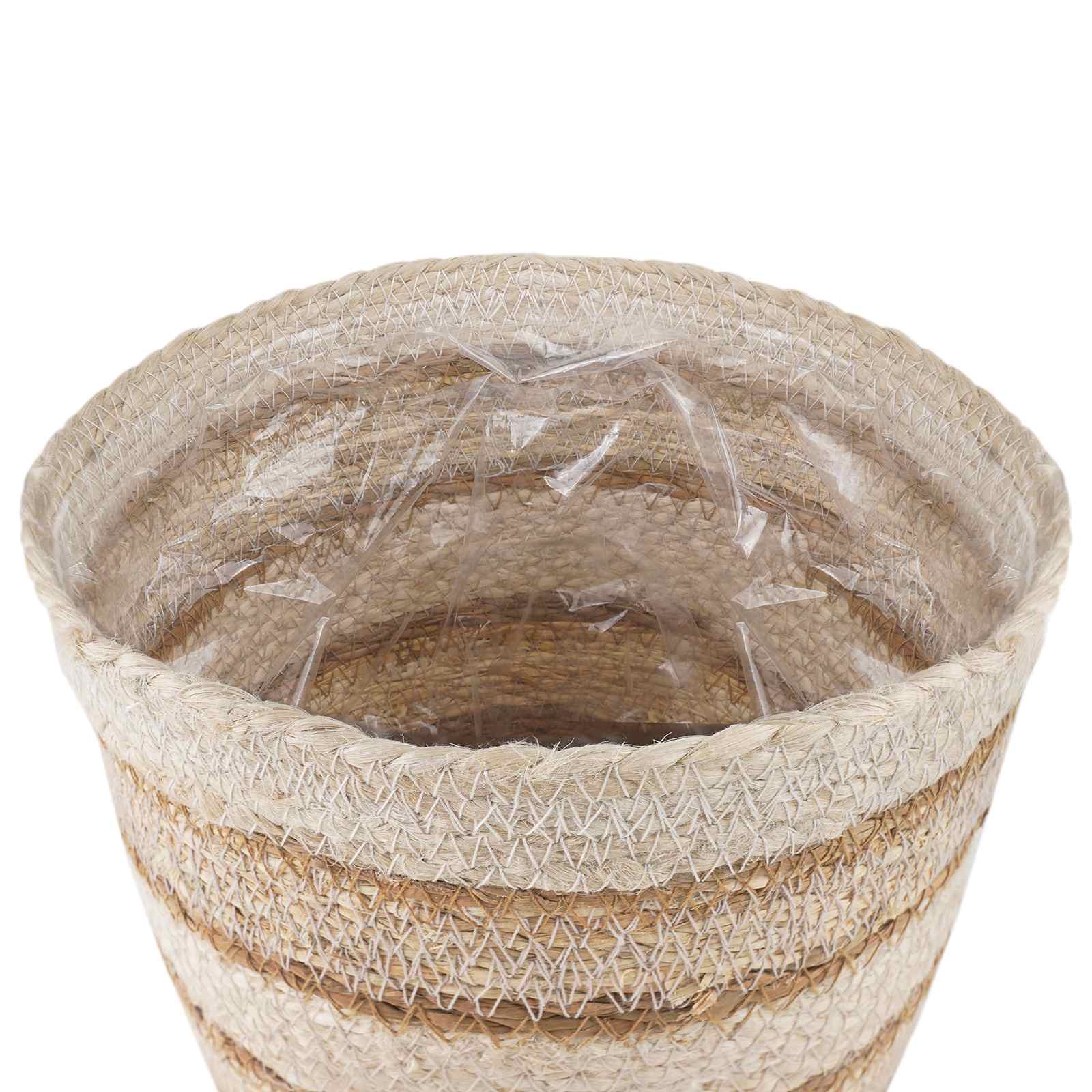 3 stk. Natürlich, Weiß und Beige Ø26 x 19 cm 100% Seegras