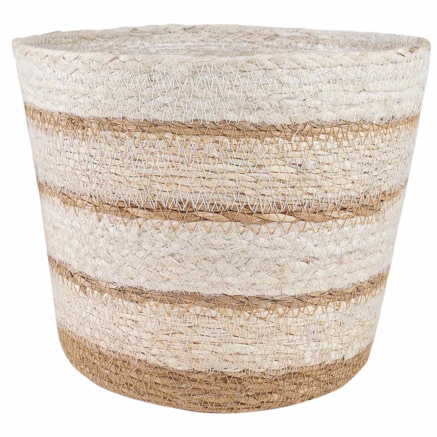 3 stk. Natürlich, Weiß und Beige Ø26 x 19 cm 100% Seegras