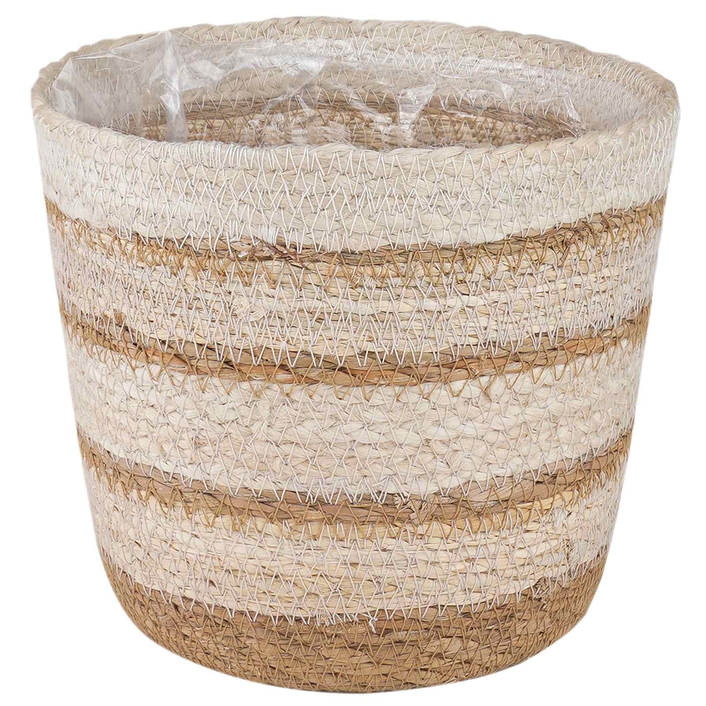 3 stk. Natürlich, Weiß und Beige Ø26 x 19 cm 100% Seegras