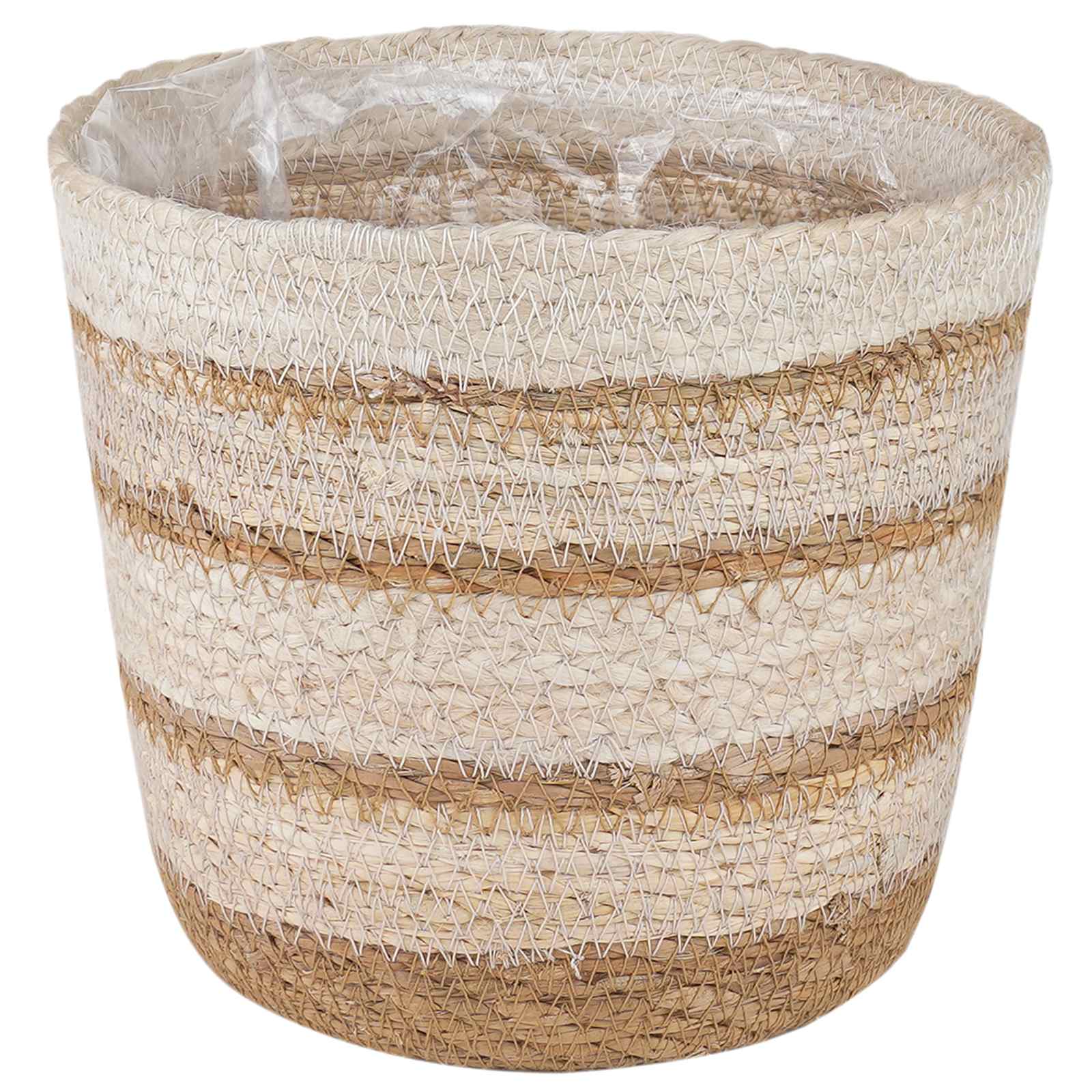 3 stk. Natürlich, Weiß und Beige Ø26 x 19 cm 100% Seegras