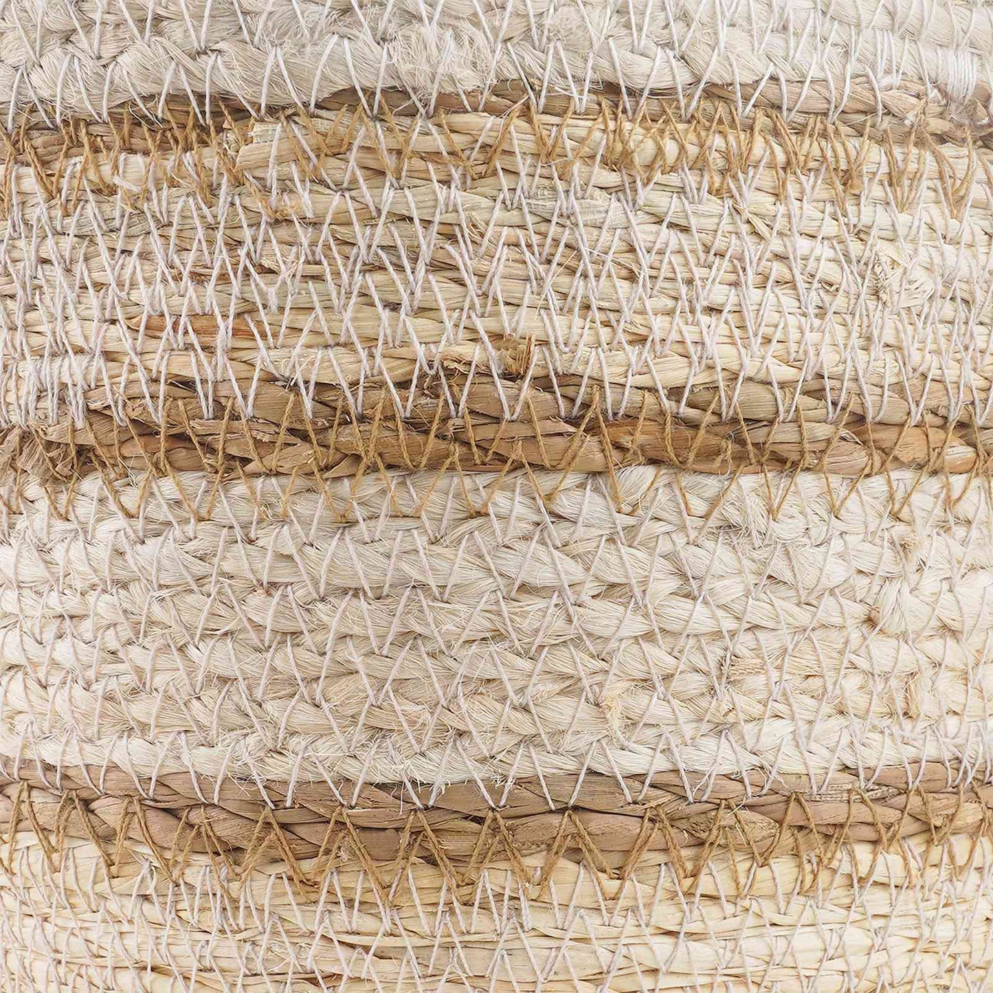 3 stk. Natürlich, Weiß und Beige Ø26 x 19 cm 100% Seegras