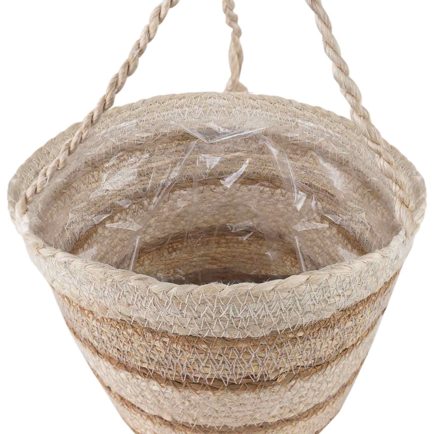 3 Stk. Natürlich, Weiß und Beige Ø26 x 19 cm 100% Seegras