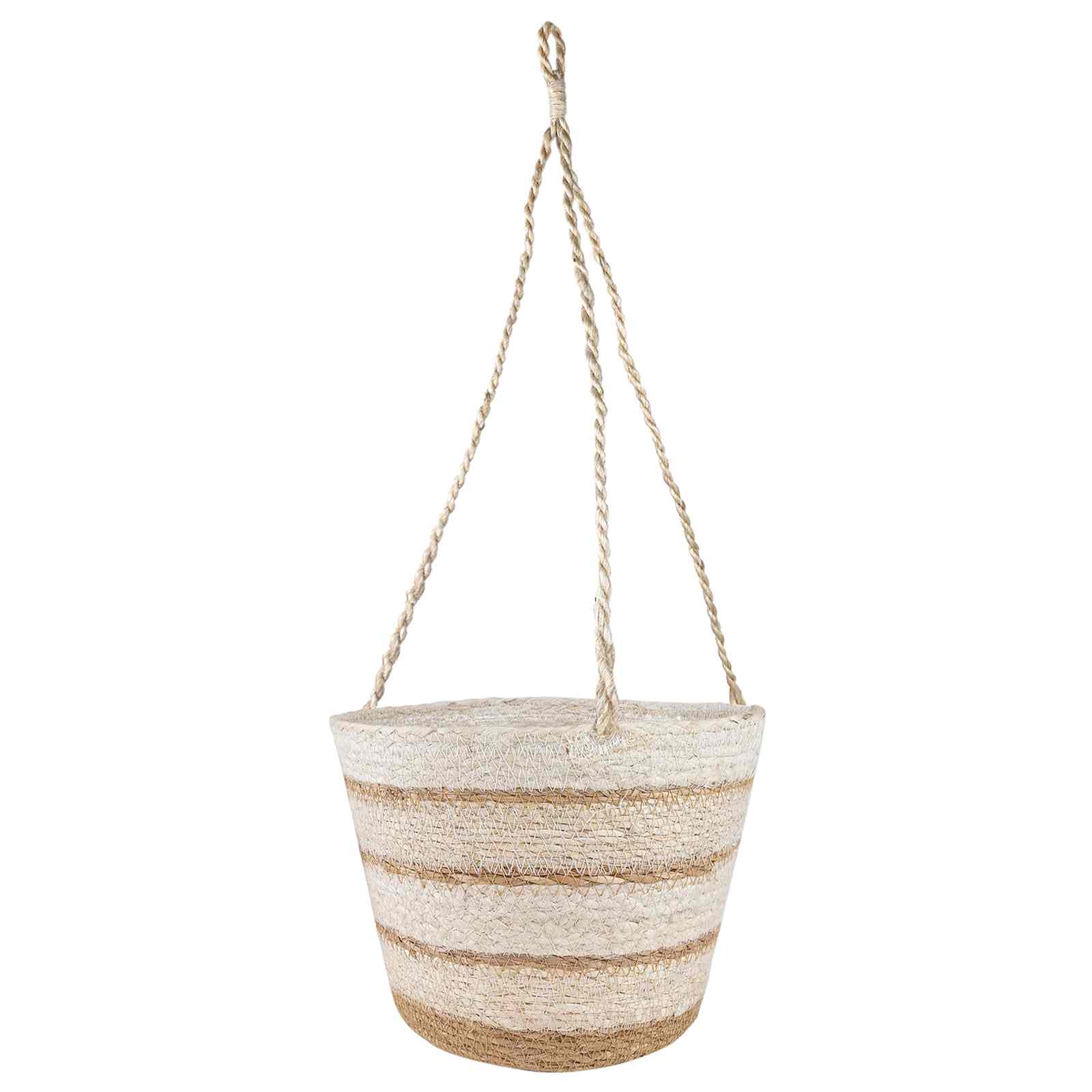 3 Stk. Natürlich, Weiß und Beige Ø26 x 19 cm 100% Seegras