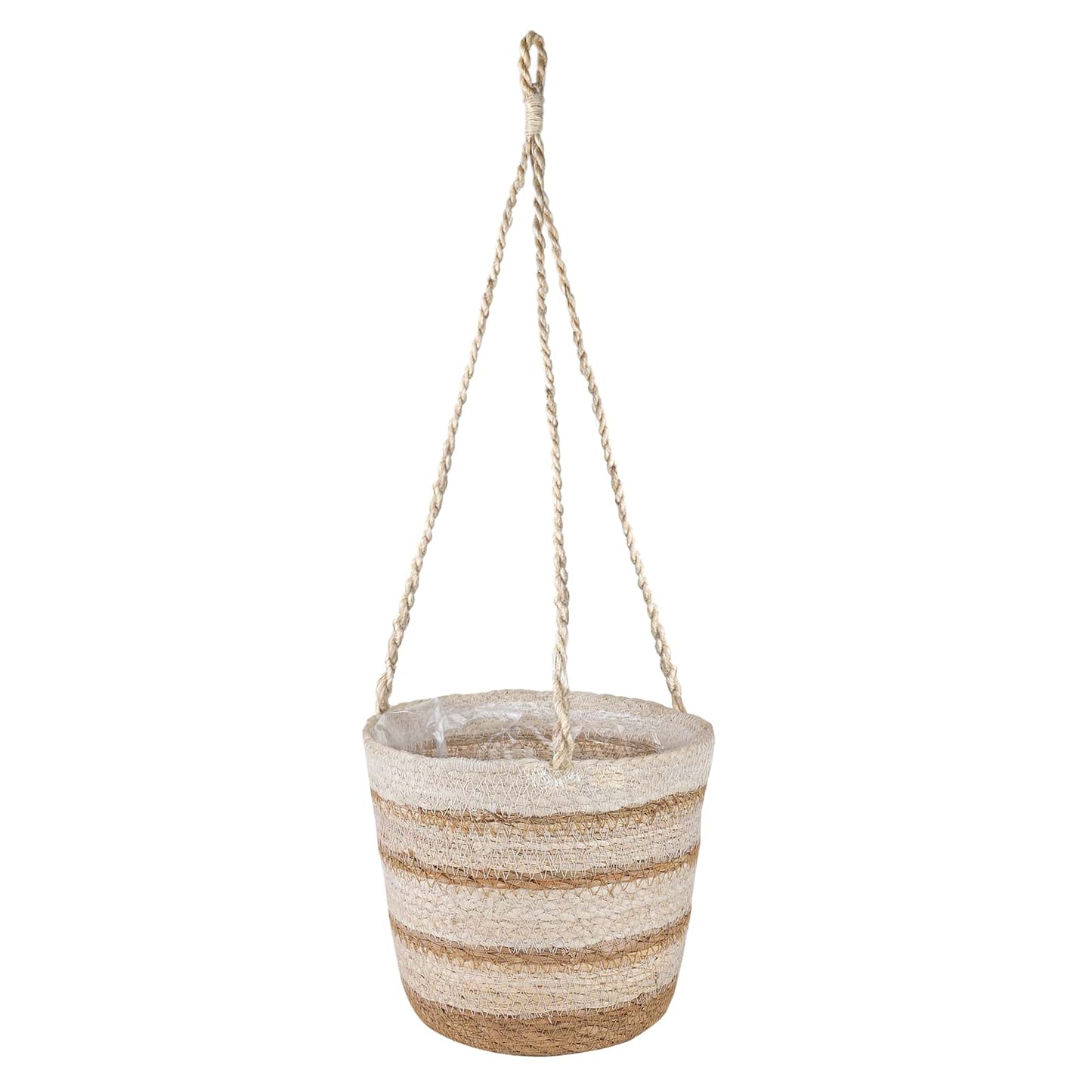 3 Stk. Natürlich, Weiß und Beige Ø26 x 19 cm 100% Seegras