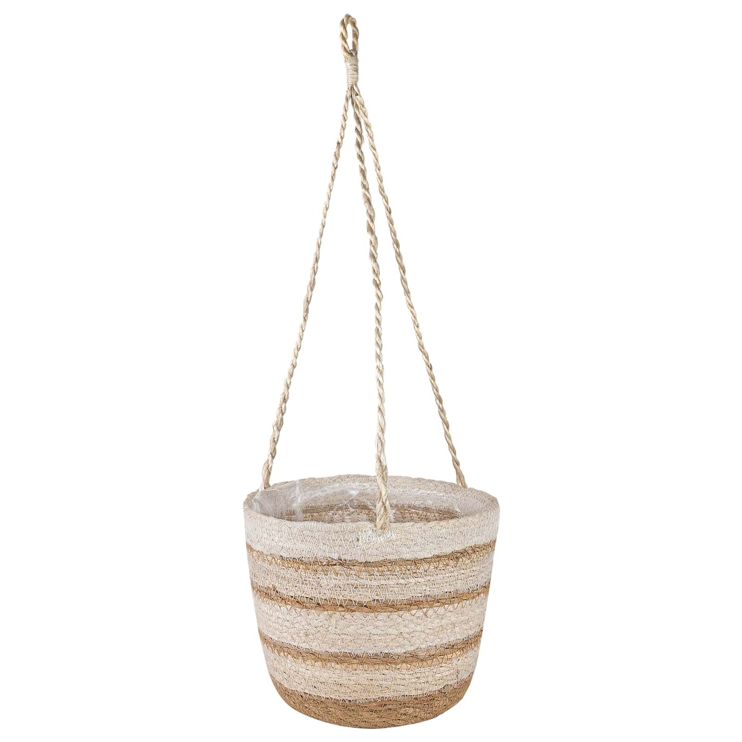 3 Stk. Natürlich, Weiß und Beige Ø26 x 19 cm 100% Seegras