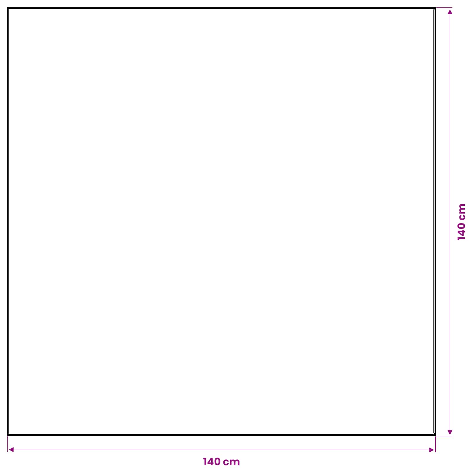 Jute-Tischdecke Natur 140 x 140 cm 100% Tossa-Jute