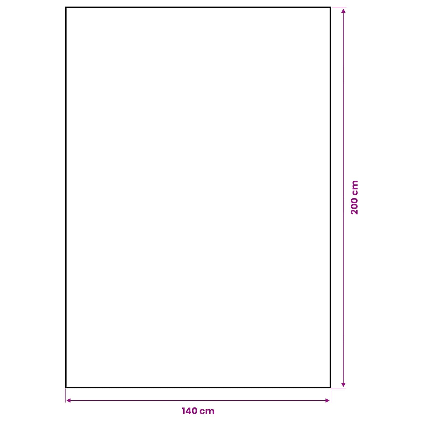 Jute-Tischdecke Natur 140 x 200 cm 100% Tossa-Jute
