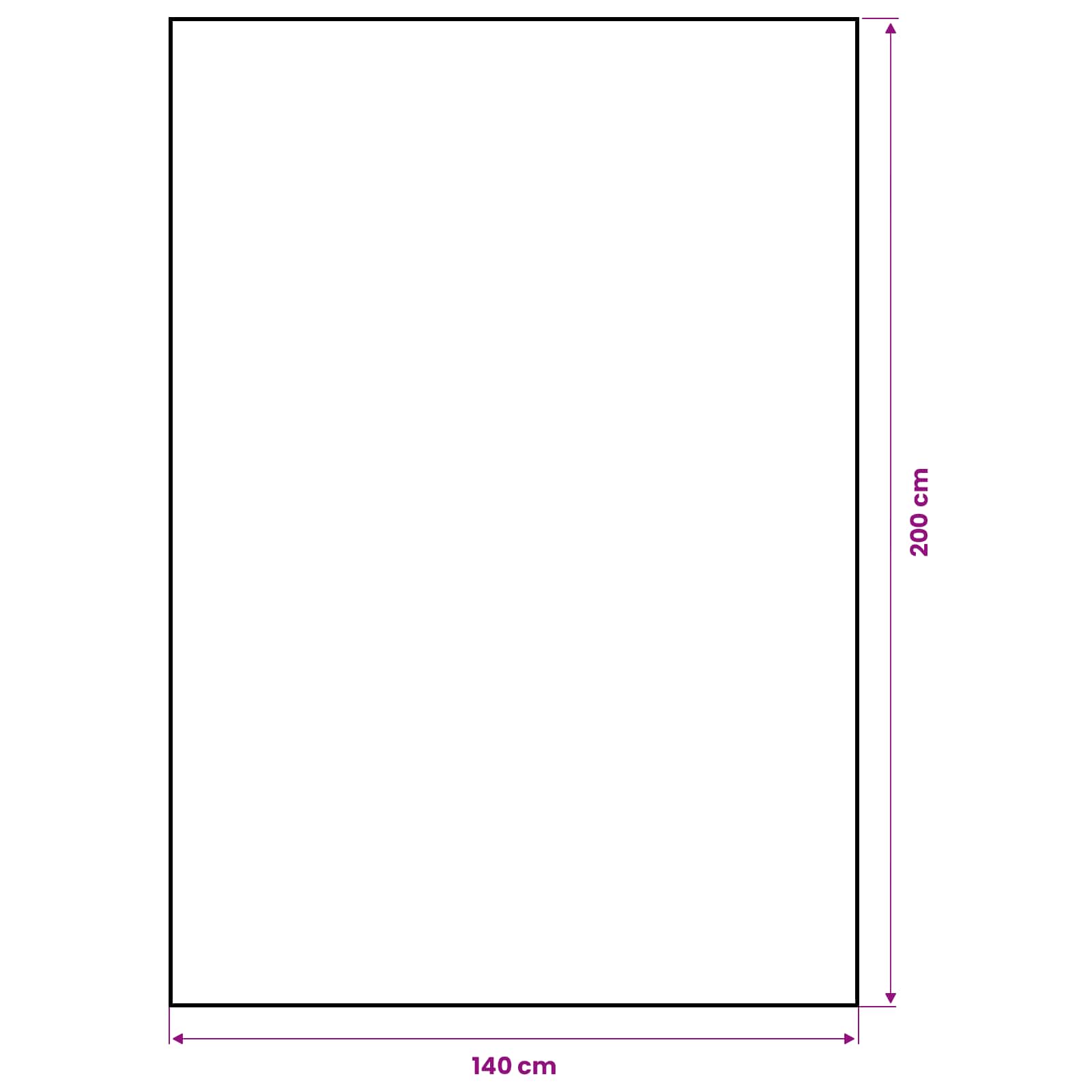 Jute-Tischdecke Natur 140 x 200 cm 100% Tossa-Jute