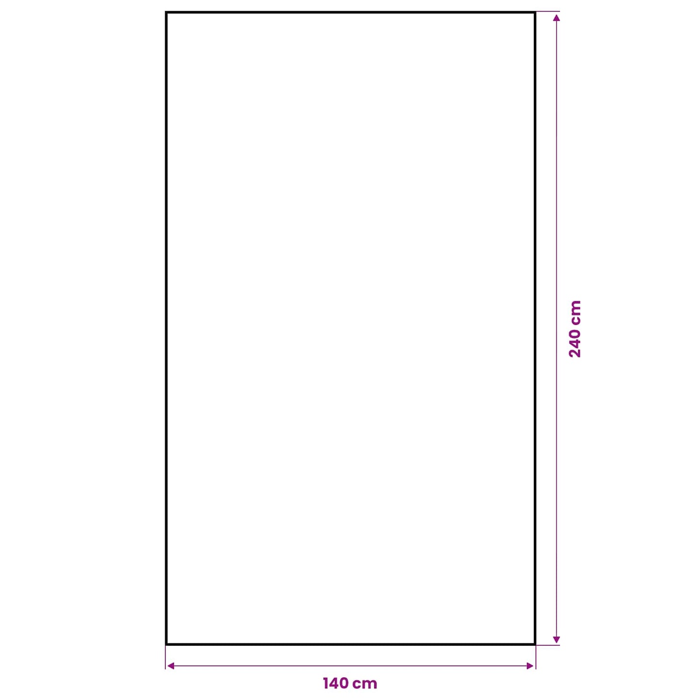 Jute-Tischdecke Natur 140 x 240 cm 100% Tossa-Jute