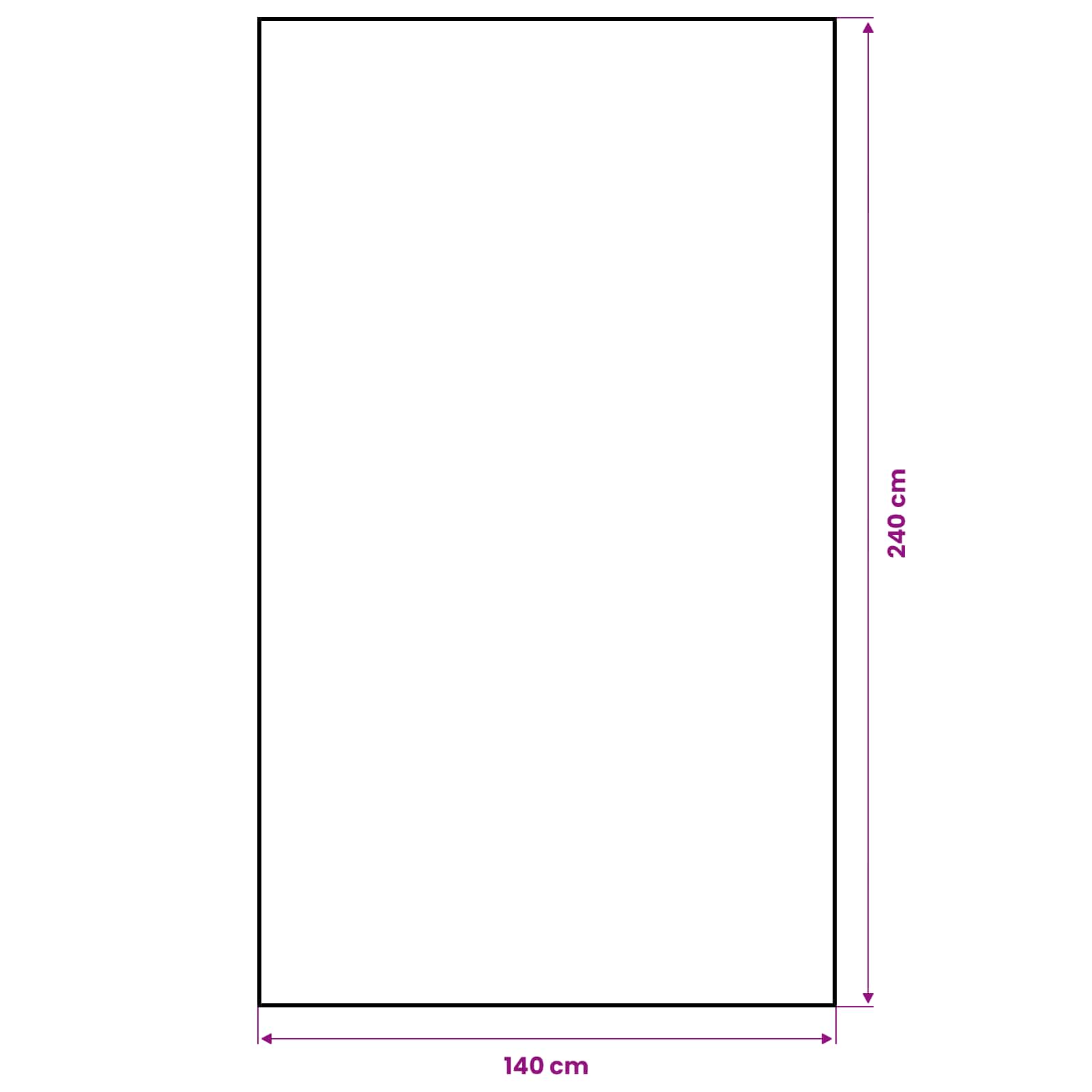 Jute-Tischdecke Natur 140 x 240 cm 100% Tossa-Jute
