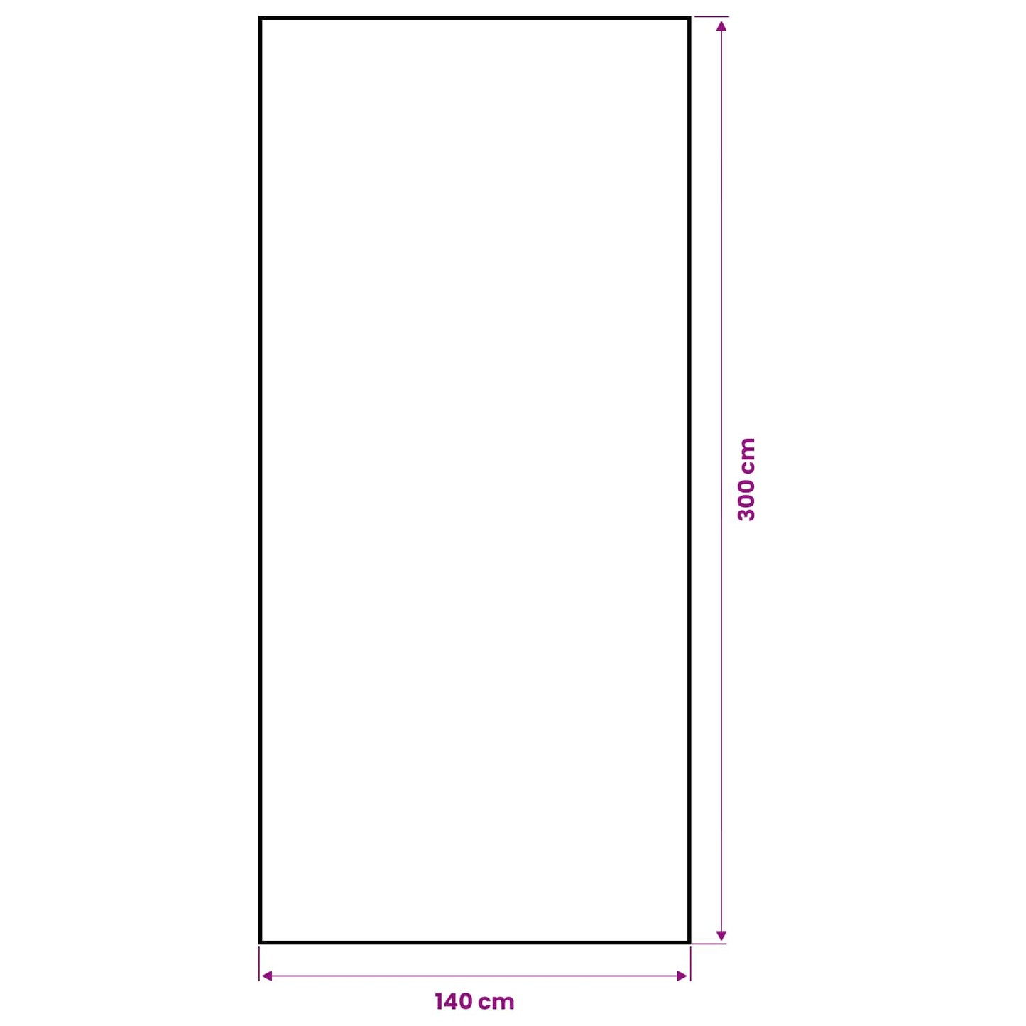 Jute-Tischdecke Natur 140 x 300 cm 100% Tossa-Jute
