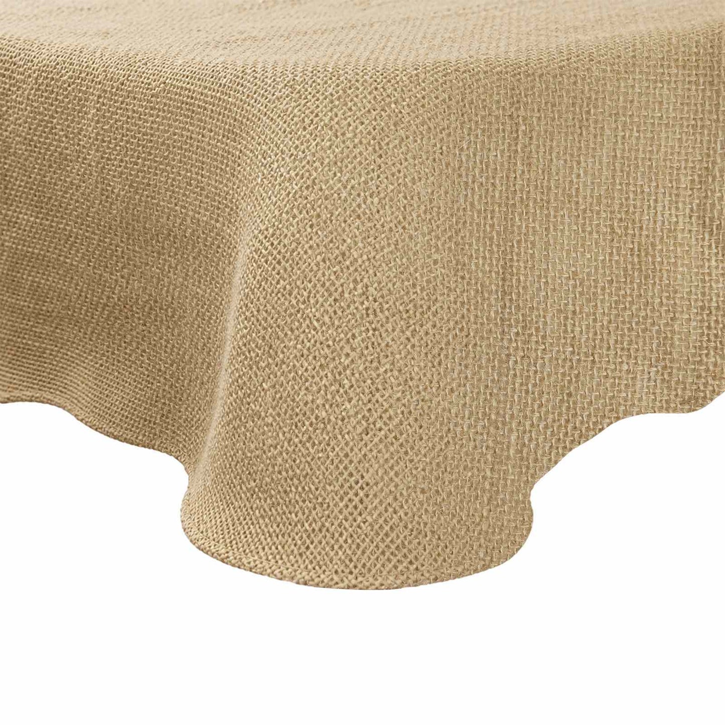 Jute-Tischdecke Natur Ø 180 cm 100% Tossa-Jute