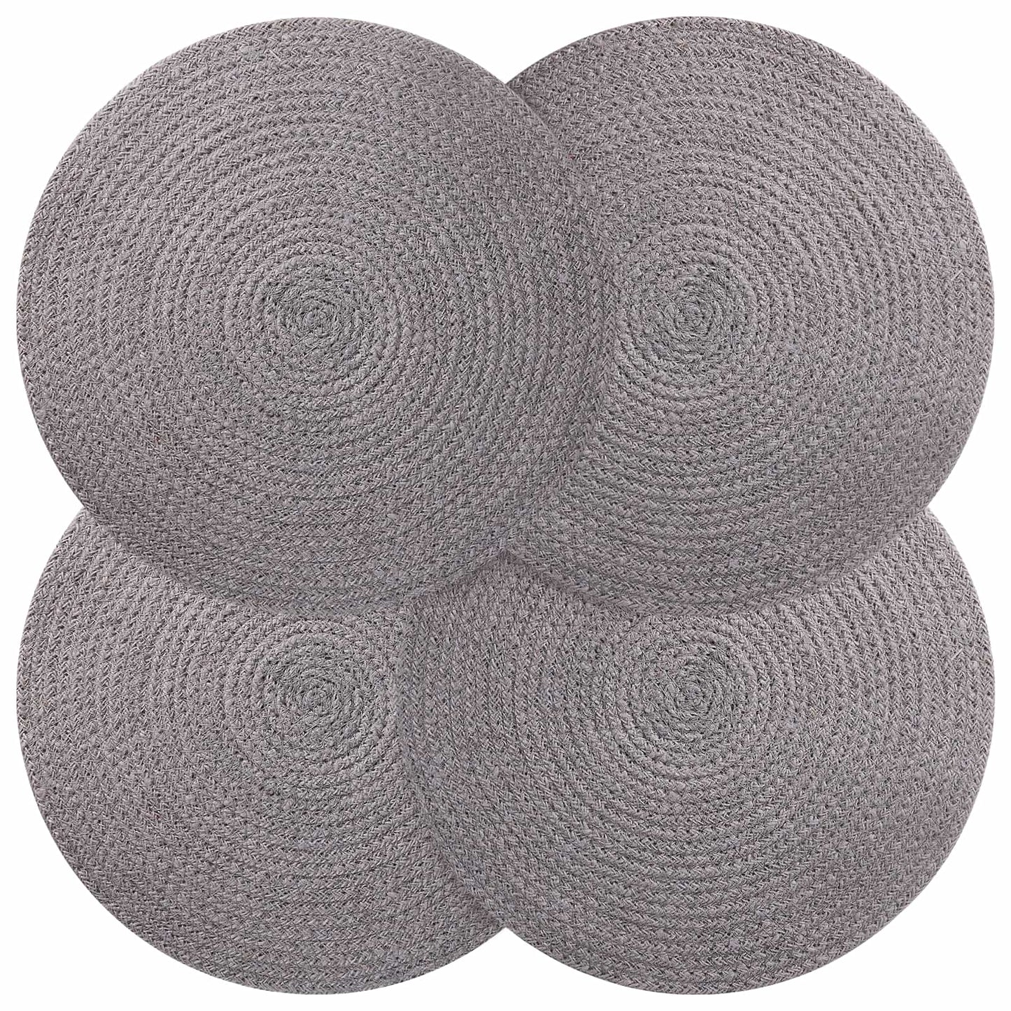 Jute-Untersetzer 4 stk. Grau 100% Tossa-Jute
