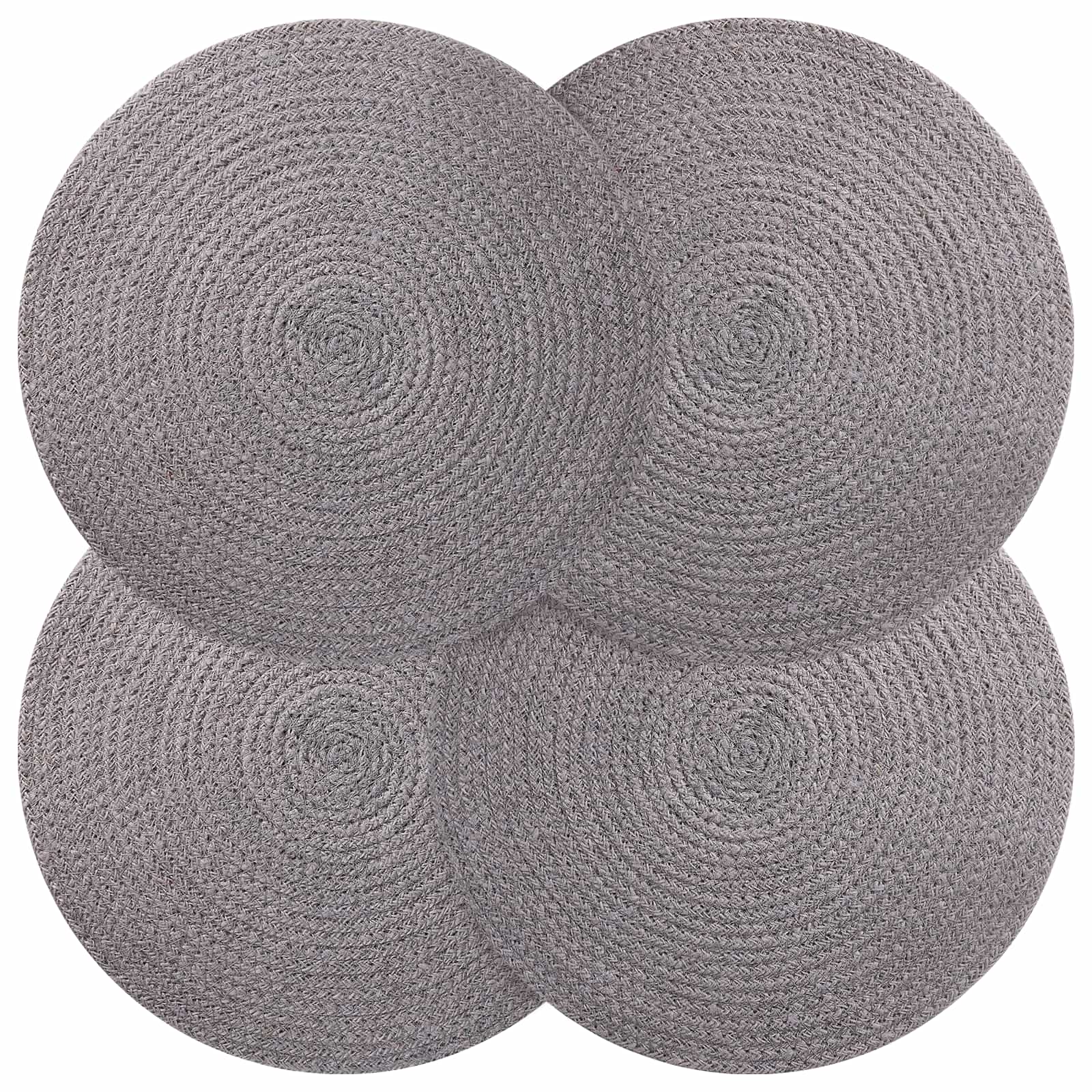 Jute-Untersetzer 4 stk. Grau 100% Tossa-Jute