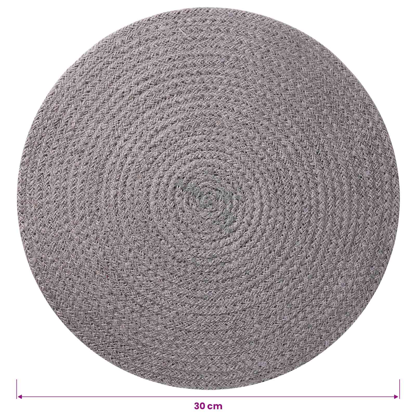 Jute-Untersetzer 4 stk. Grau 100% Tossa-Jute