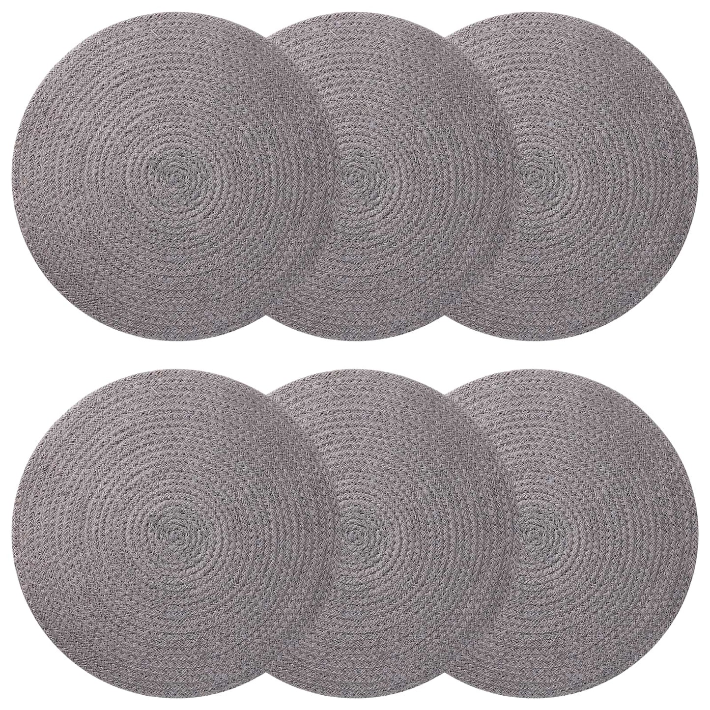 Jute-Untersetzer 6 stk. Grau 100% Tossa-Jute