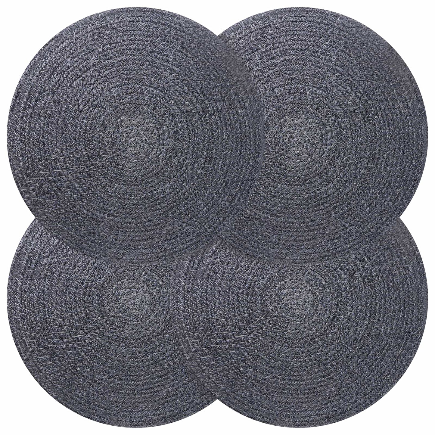Jute-Untersetzer 4 stk. Dunkelgrau 100% Tossa-Jute