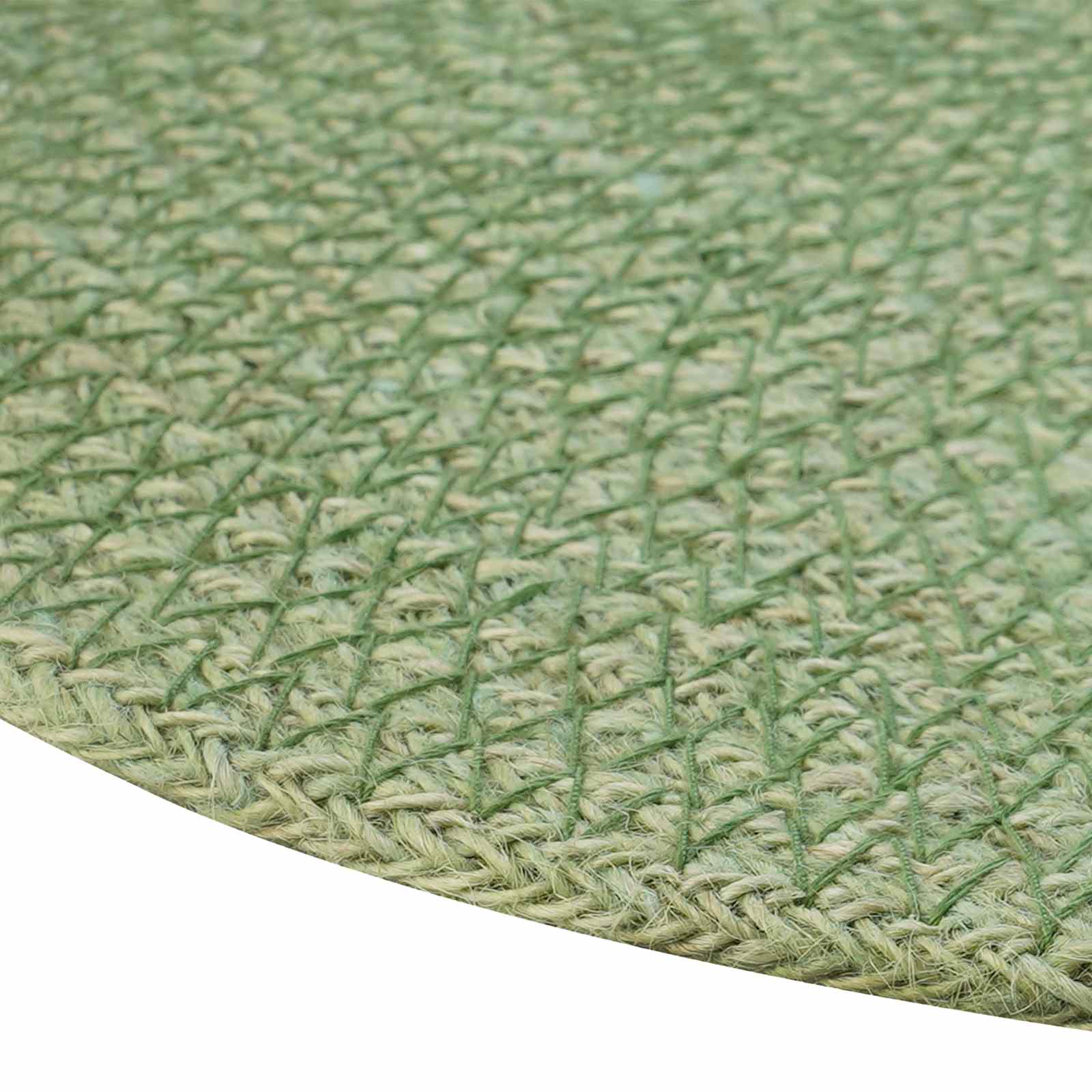 Jute-Untersetzer 6 stk. Olivgrün 100% Tossa-Jute