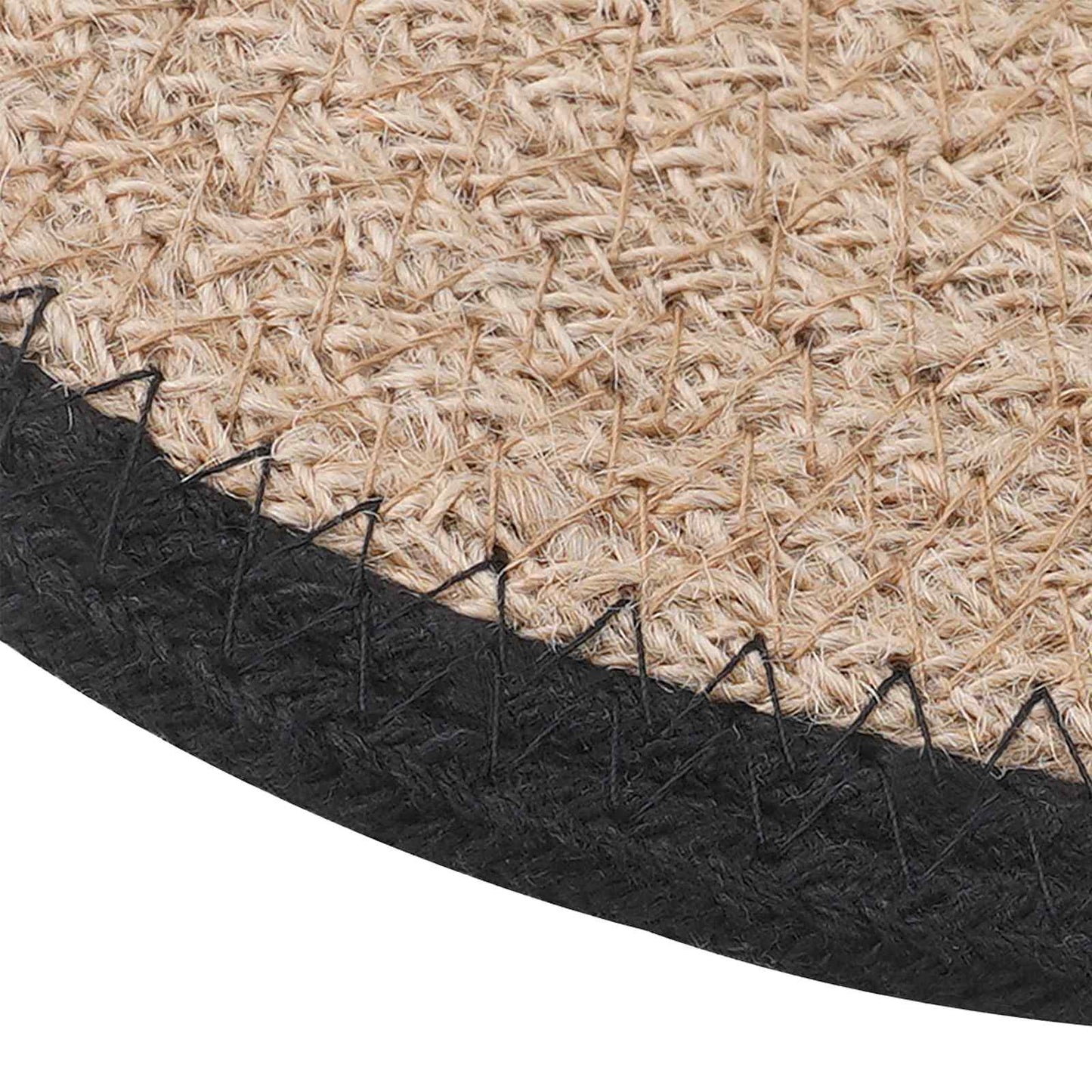 Jute Platzsets 12 stk. Natürlich und Schwarz 100% Tossa Jute
