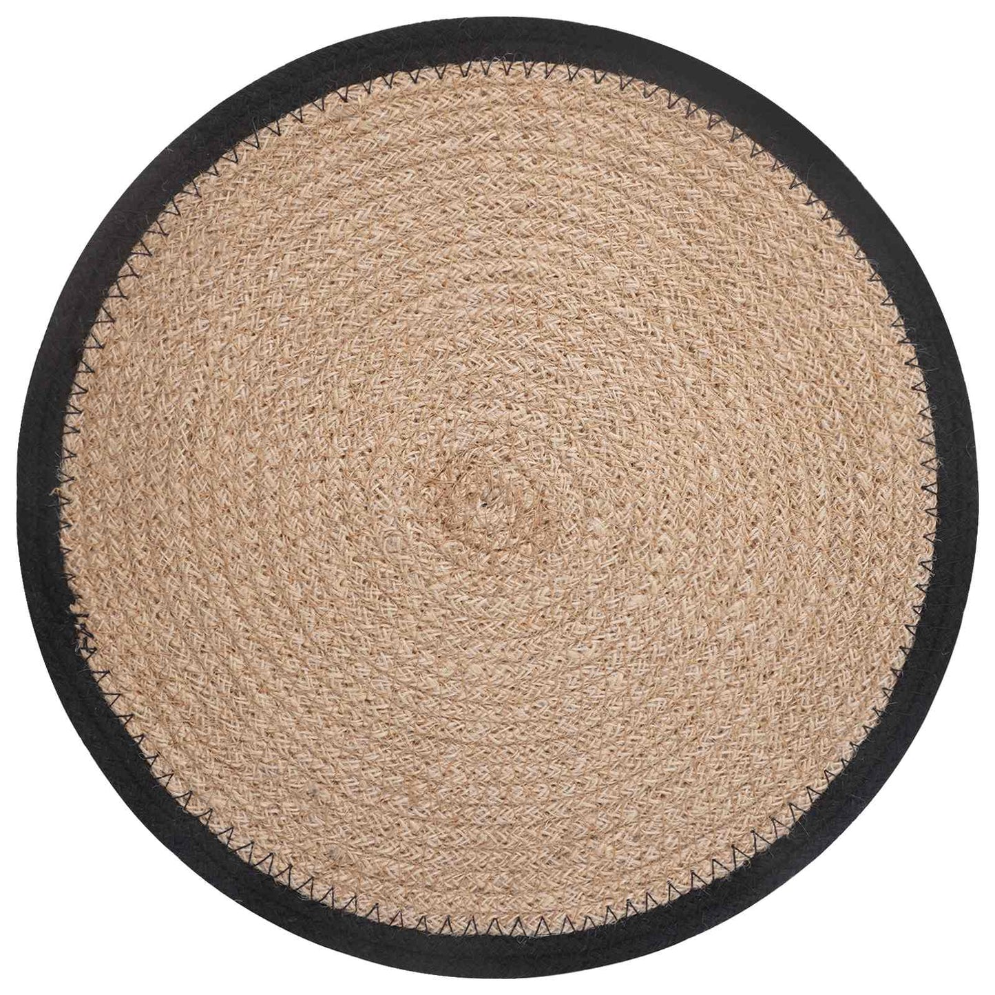 Jute Platzsets 12 stk. Natürlich und Schwarz 100% Tossa Jute