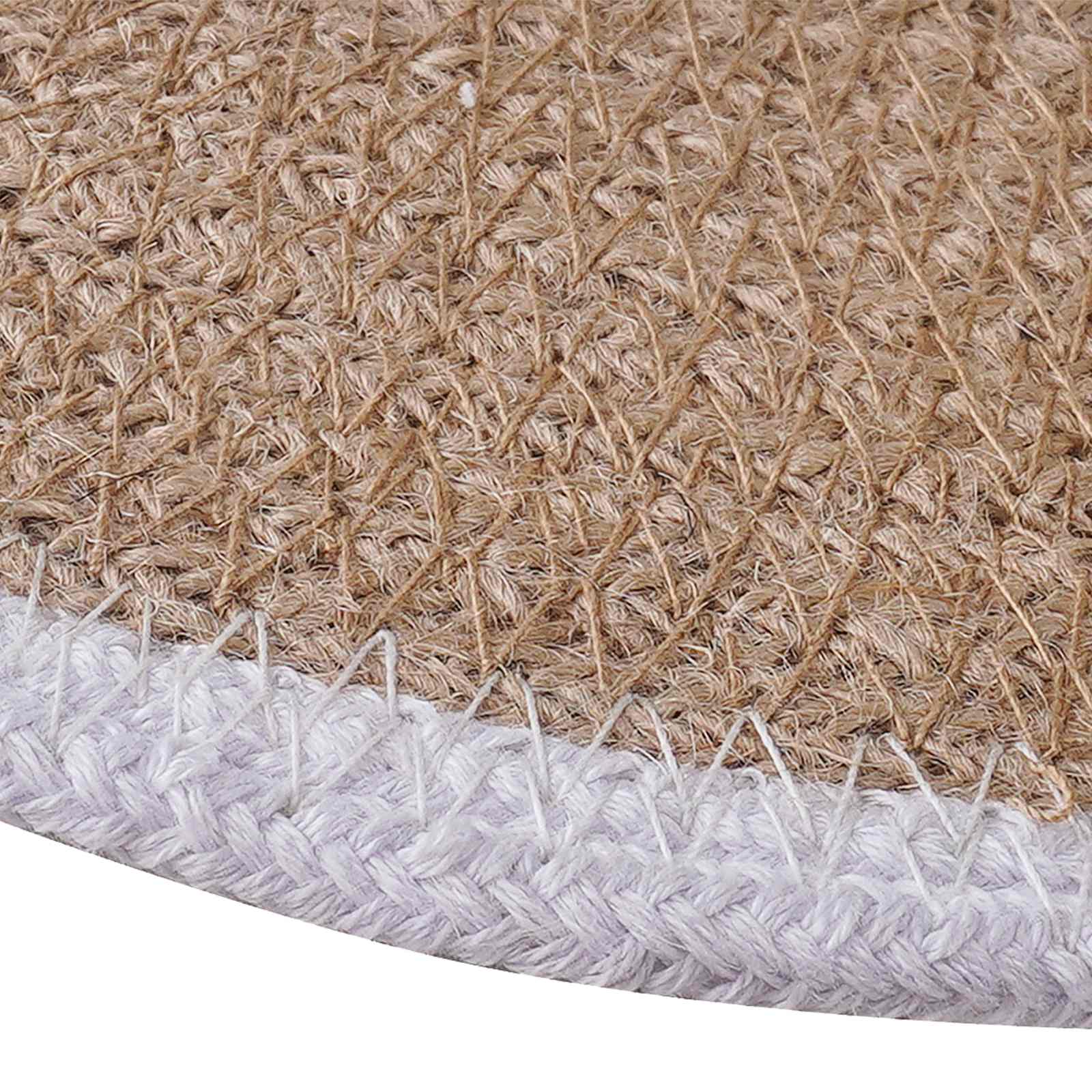 Jute Platzsets 6 stk. Natürlich und Weiß 100% Tossa Jute